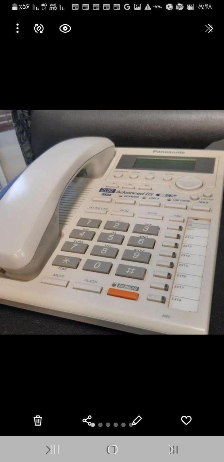 تلفن پاناسونیک۲خطی اداری۳۲۸۲/بیسیم و رومیزی منازل|تلفن رومیزی|تهران, فردوسی|دیوار