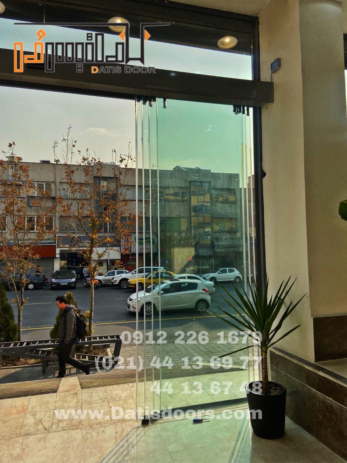 درب اتوماتیک شیشه ای فریملس بدون فریم|مصالح و تجهیزات ساختمان|تهران, سازمان برنامه|دیوار