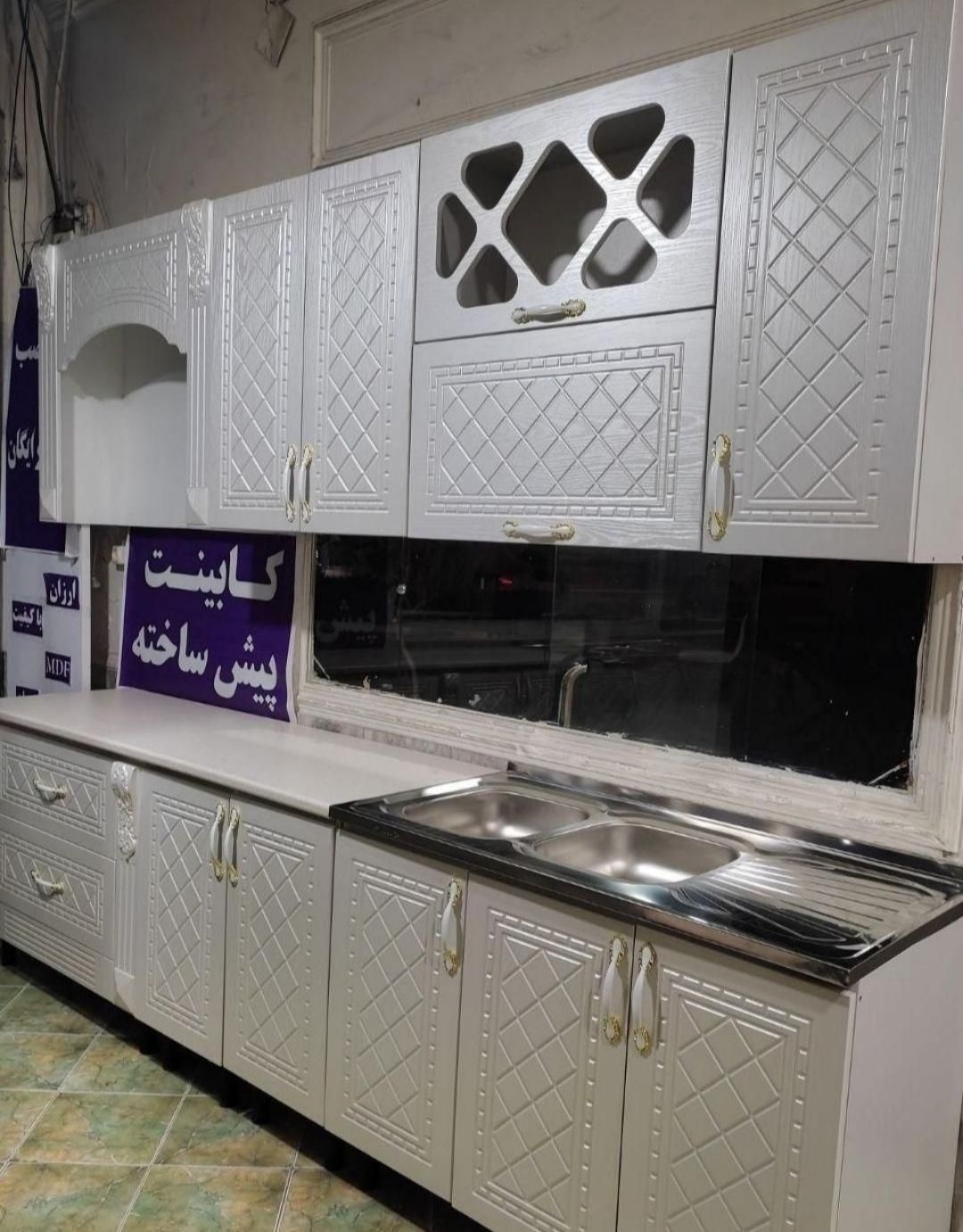 /کابینت آشپزخانه جادار .کد ۱۳۱۶|مصالح و تجهیزات ساختمان|کوچصفهان, |دیوار