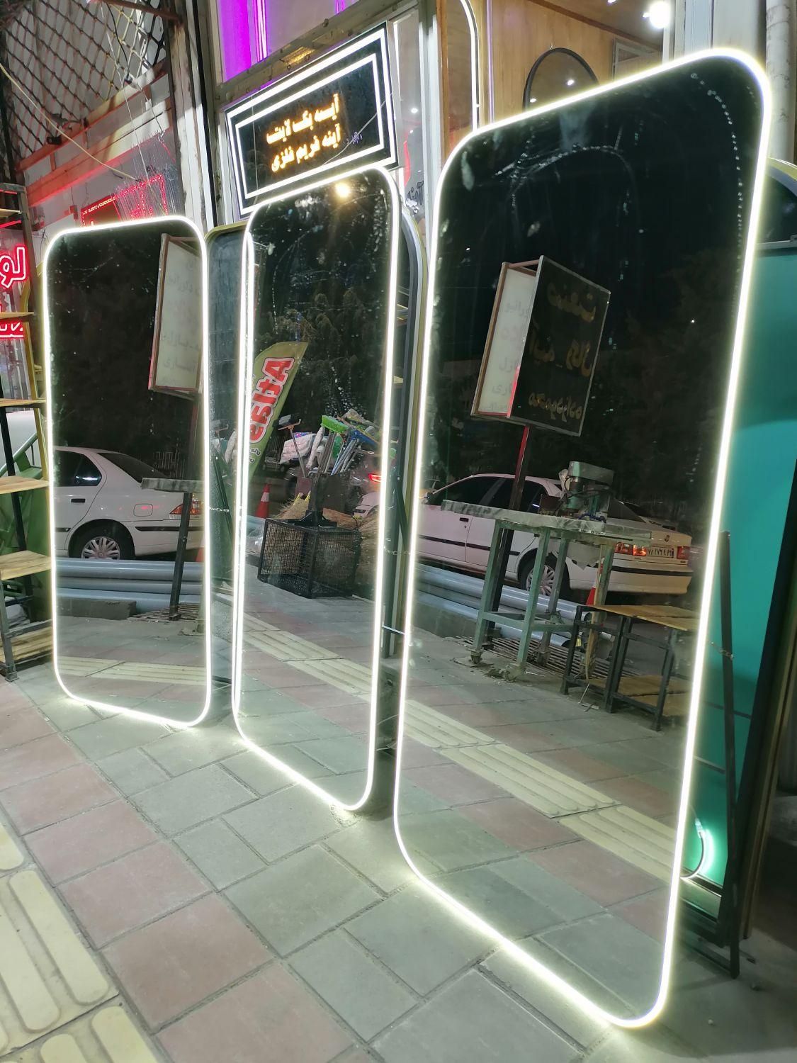 آینه فریم چوبی ضخیم سندبلاست کلیردار کد33|آینه|ارومیه, |دیوار