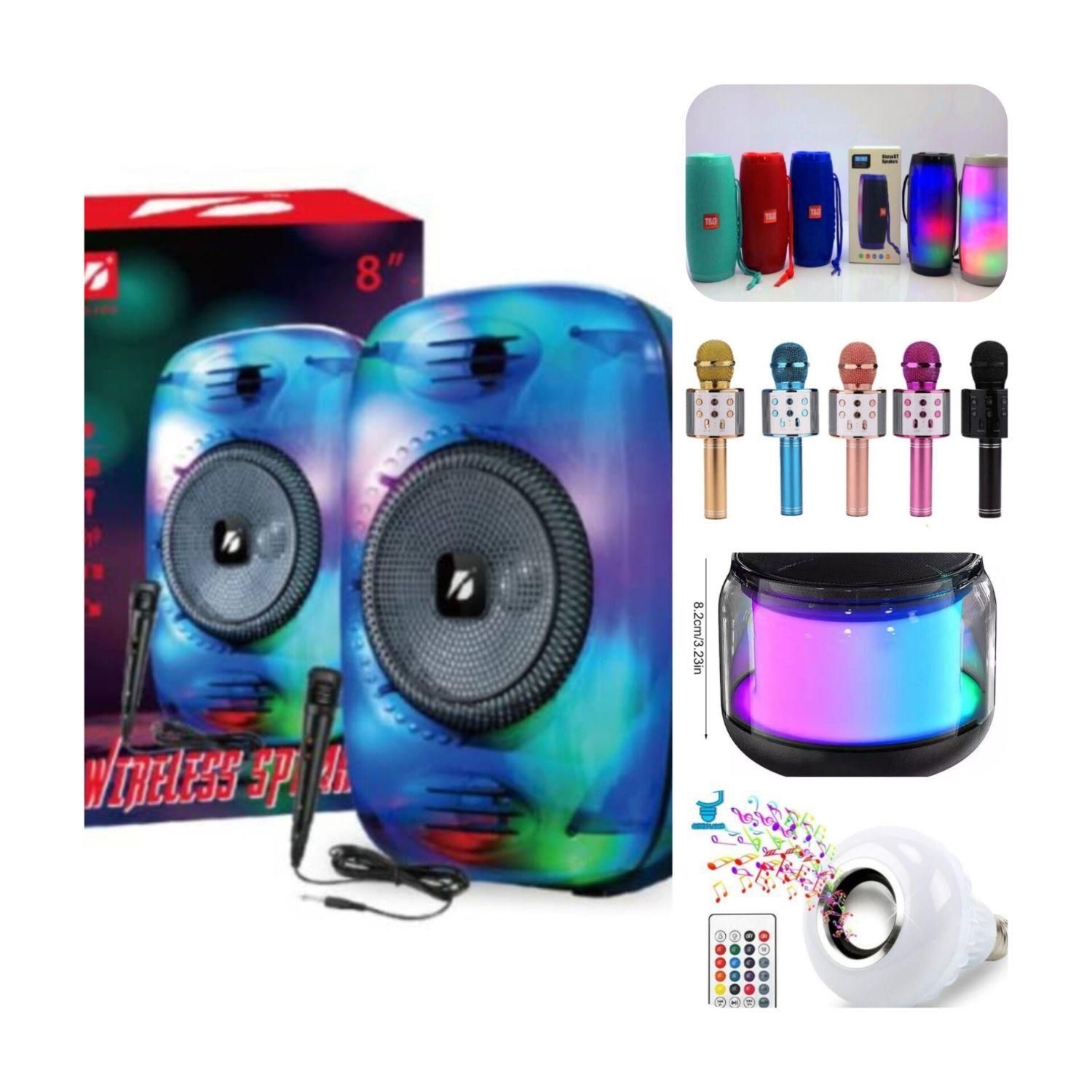 اسپیکر شارژی ، میکروفون ، لامپ اسپیکردار|پخشکننده همراه|مشهد, سپاد|دیوار