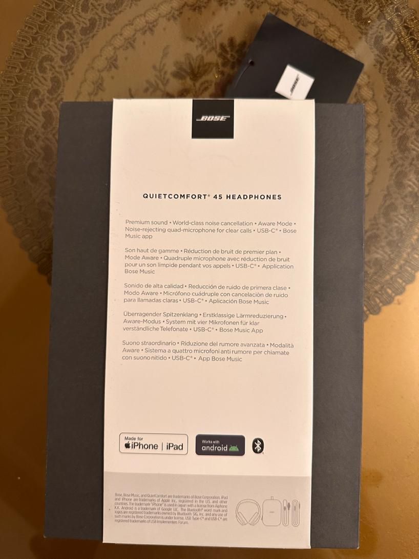 هدفون بی سیم بوز Bose مدل QuietComfort 45 آمریکایی|صوتی و تصویری|تهران, فرمانیه|دیوار