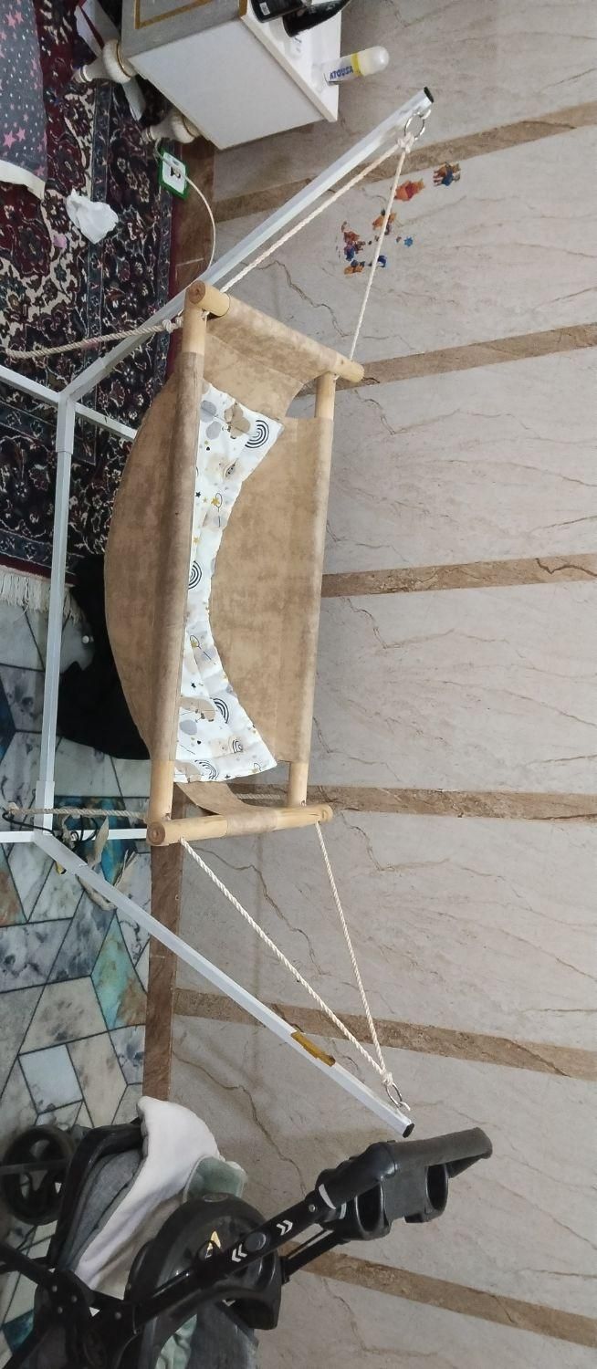 گهواره تاشو سیار زیاد استفاده نشده فقط یک ماه اول|اسباب و اثاث بچه|زابل, |دیوار