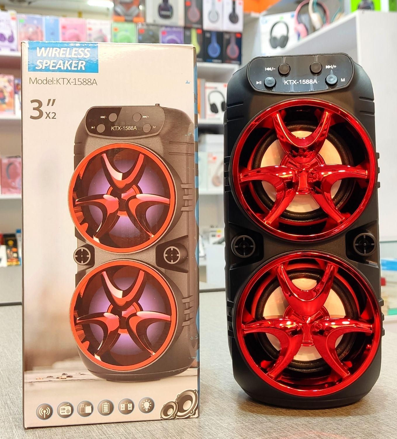 اسپیکر بلوتوثی چراغدار مدل KTX-1588A|پخش‌کننده همراه|کرج, گوهردشت|دیوار