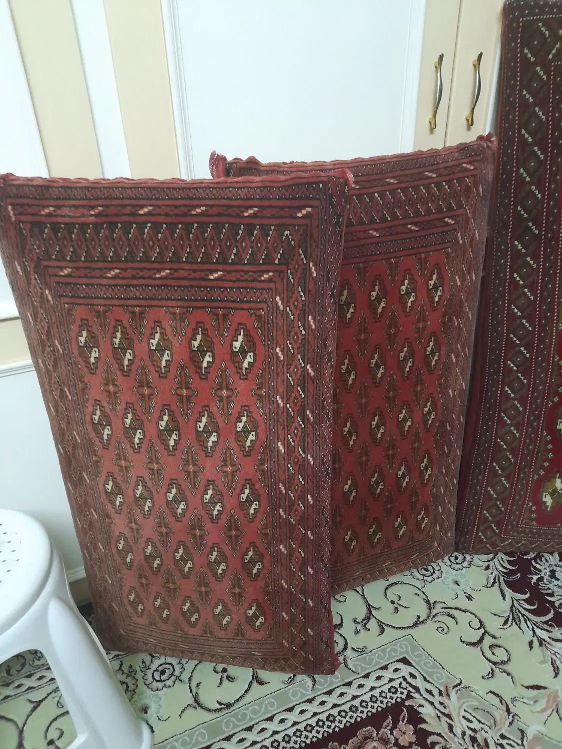 دو جفت پشتی دستبافت|پشتی|مشهد, ایثارگران|دیوار
