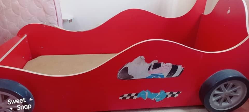 تخت نوجوان طرح ماشین|تخت و سرویس خواب|کرمان, |دیوار