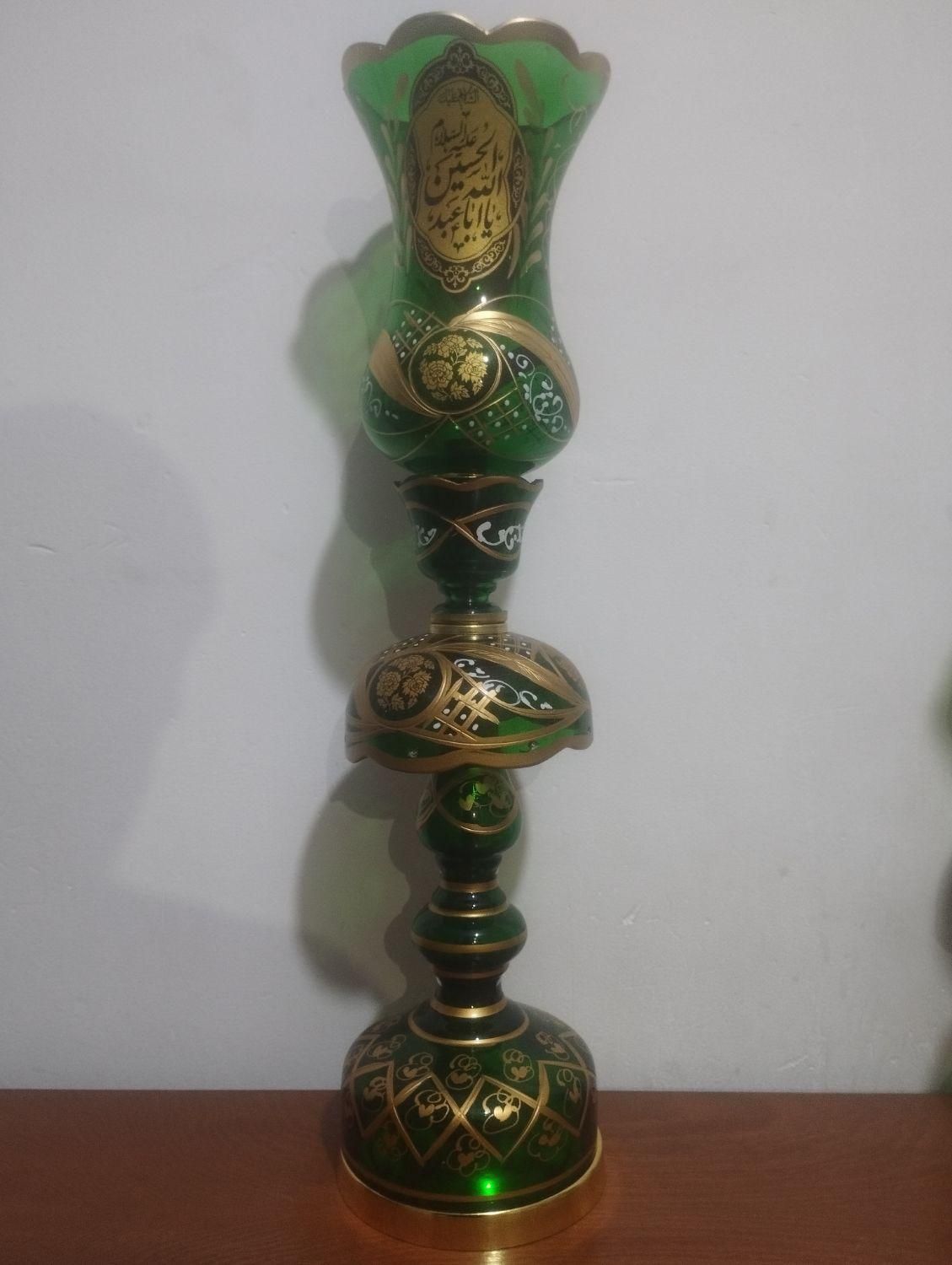 شمعدانی شمعدونی (لاله) مذهبی|لوستر و چراغ آویز|تهران, استاد معین|دیوار
