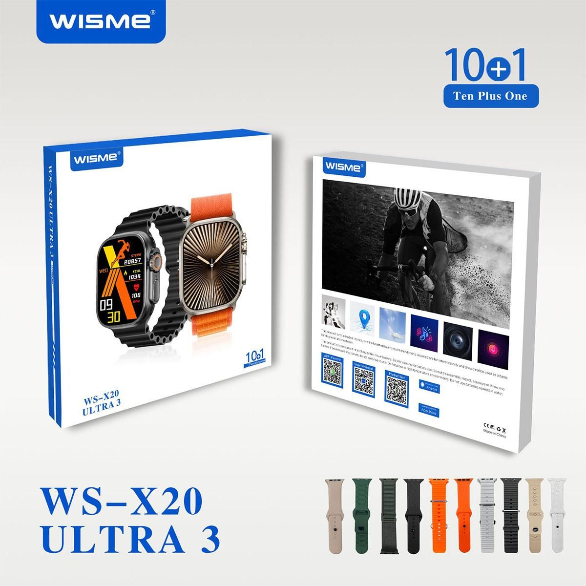 ساعت هوشمند اولترا 3 مدل WS X20 بهمراه 10 بند|ساعت|شیراز, تحویلی|دیوار