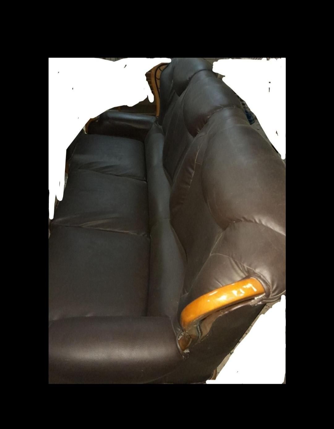 مبلمان۶نفره چرمی|مبلمان خانگی و میز عسلی|دوگنبدان, |دیوار