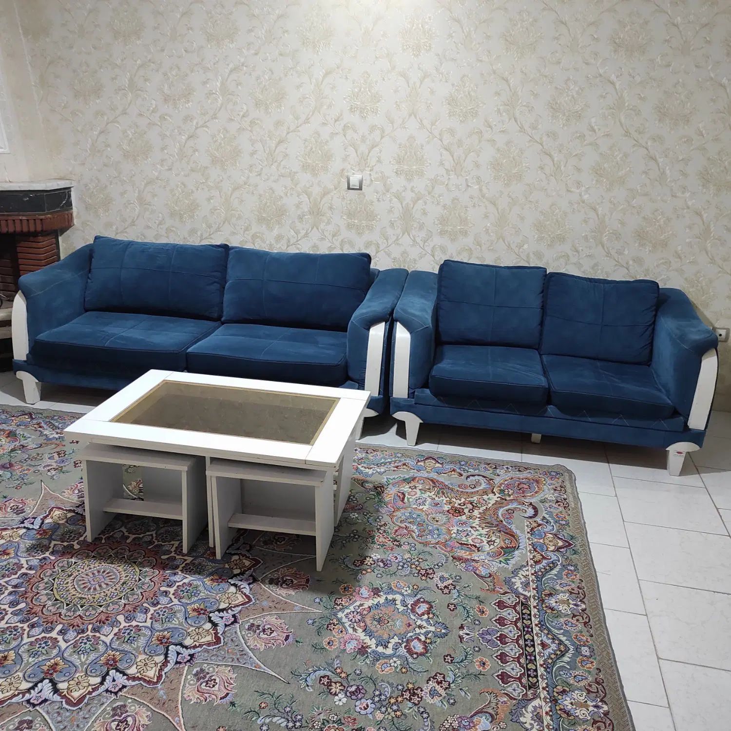 مبلمان راحتی 5 نفره،|مبلمان خانگی و میز عسلی|کرج, برغان|دیوار