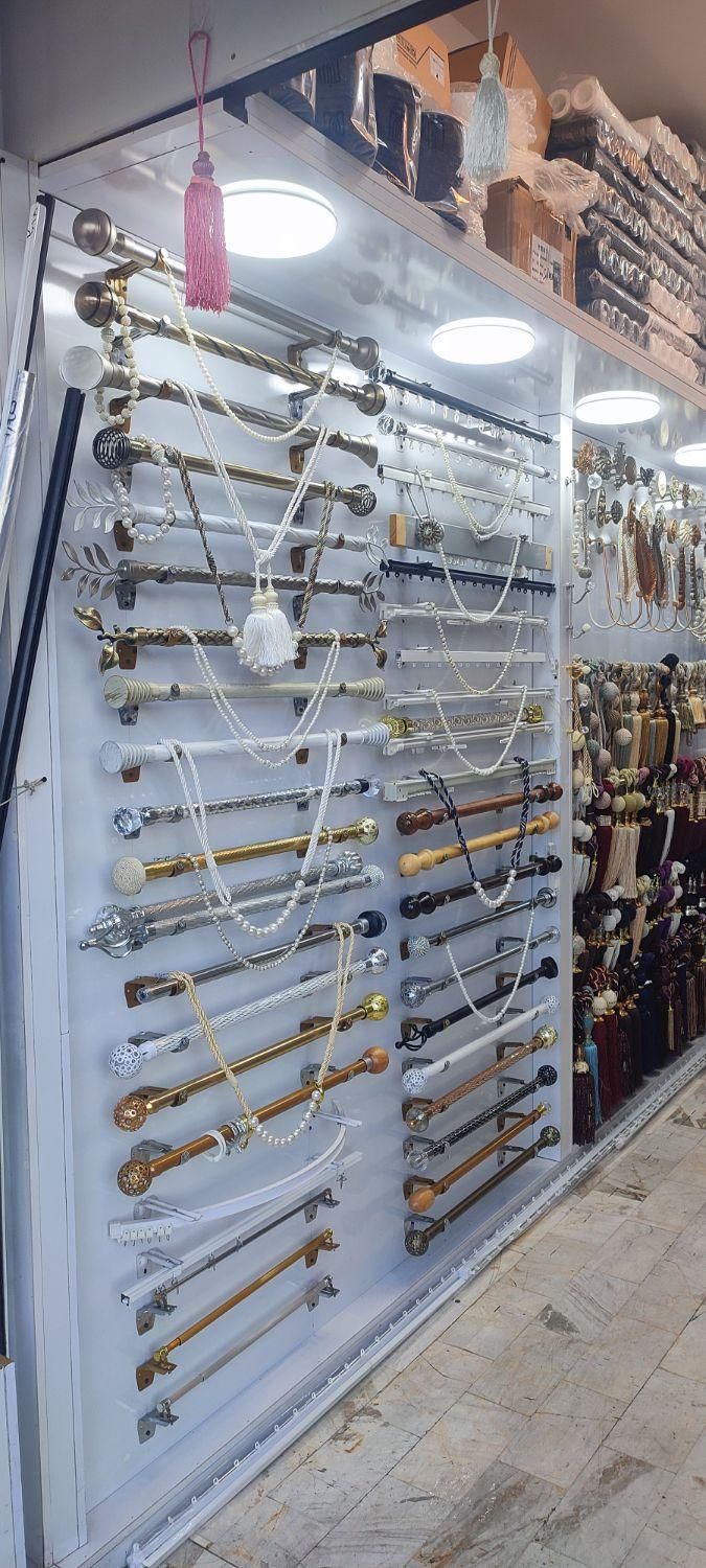 بورس لوازم پرده انواع میله پرده|پرده، رانر، رومیزی|کاشان, بهشتی|دیوار