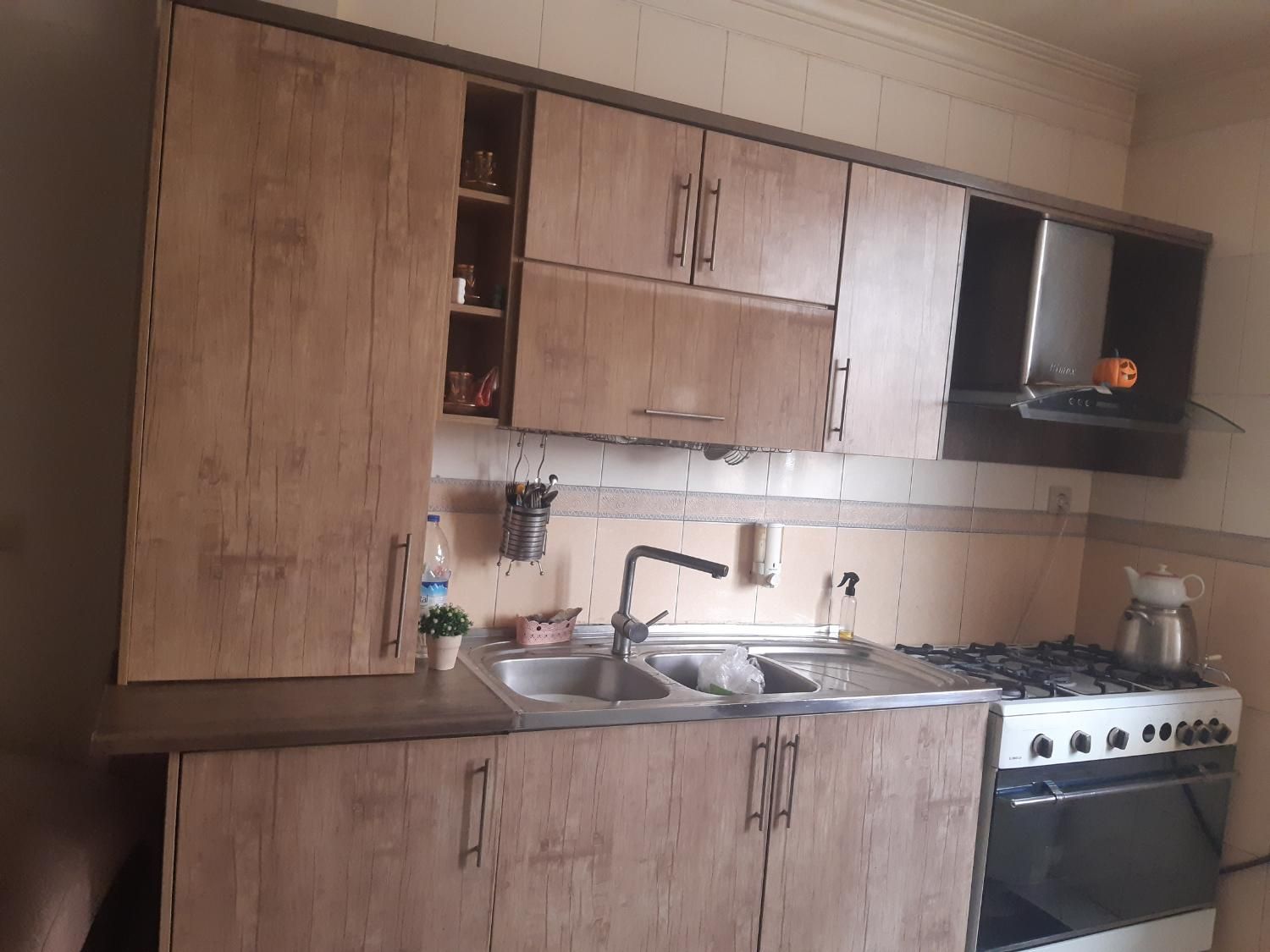 فروش کابینت آشپزخانه با هود و سینک|آب‌چکان و نظم‌دهنده ظروف|تهران, جابری|دیوار