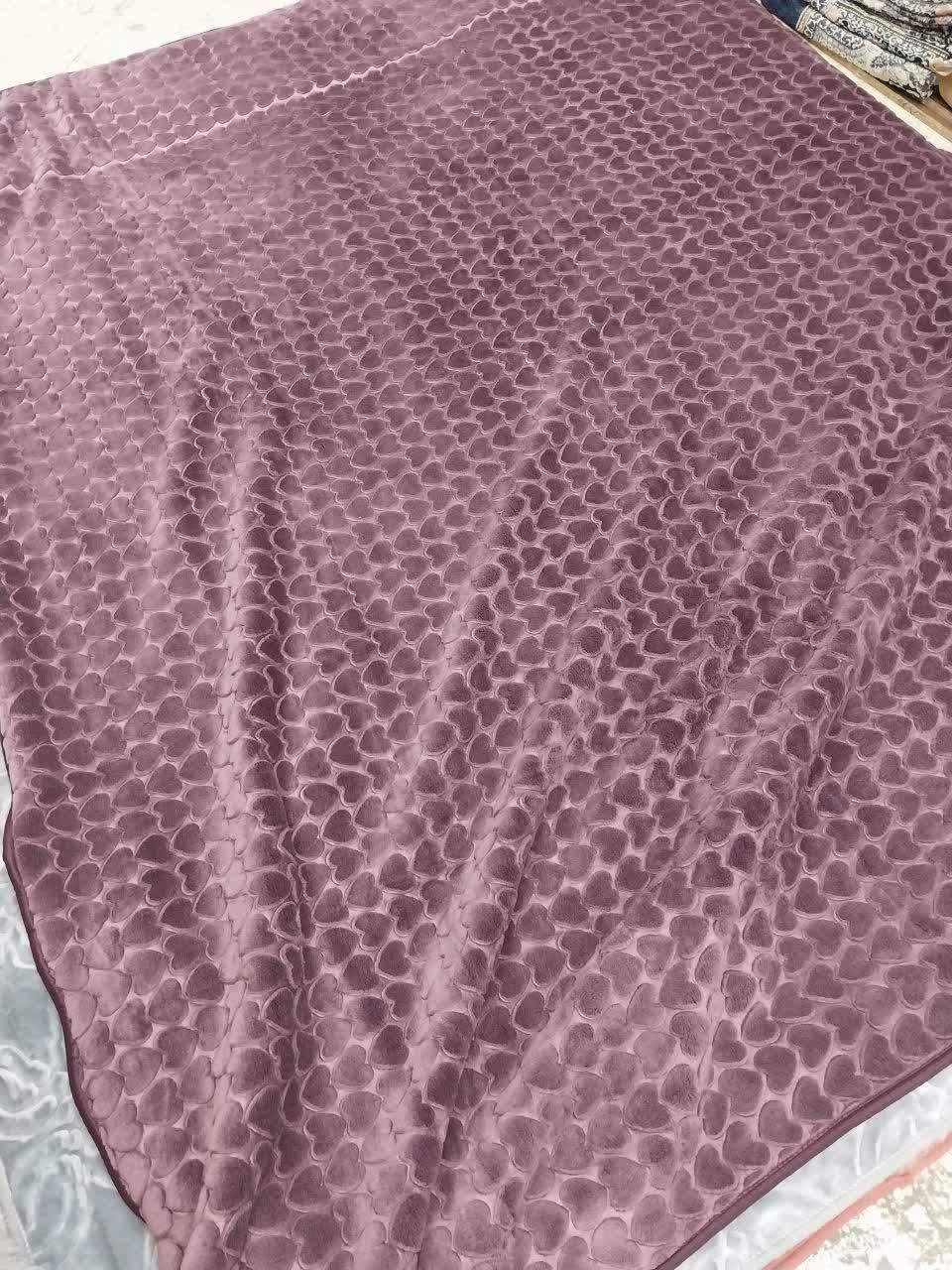 پتو تک رنگ گل برجسته شادیلوون|رختخواب، بالش، پتو|مشهد, امیر|دیوار