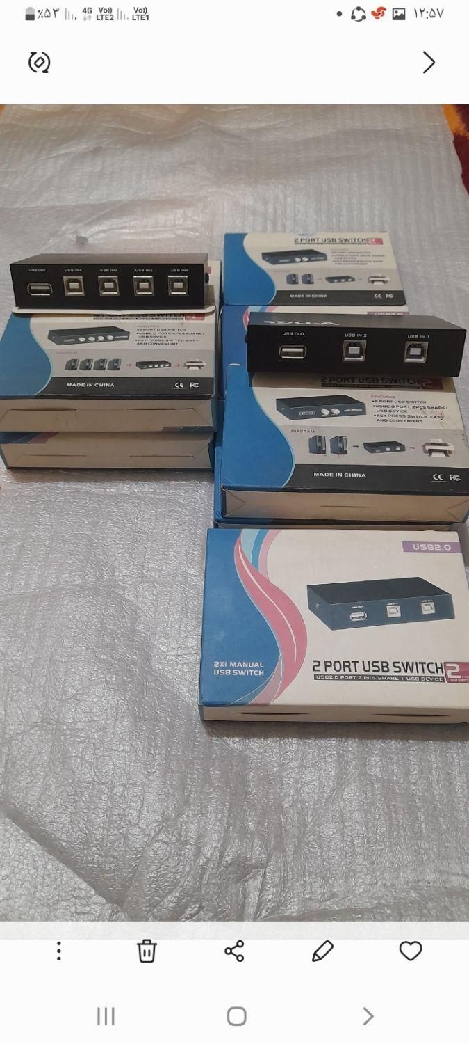 سوئیچ USB ۲و۴ پورت|قطعات و لوازم جانبی رایانه|تهران, اوقاف|دیوار
