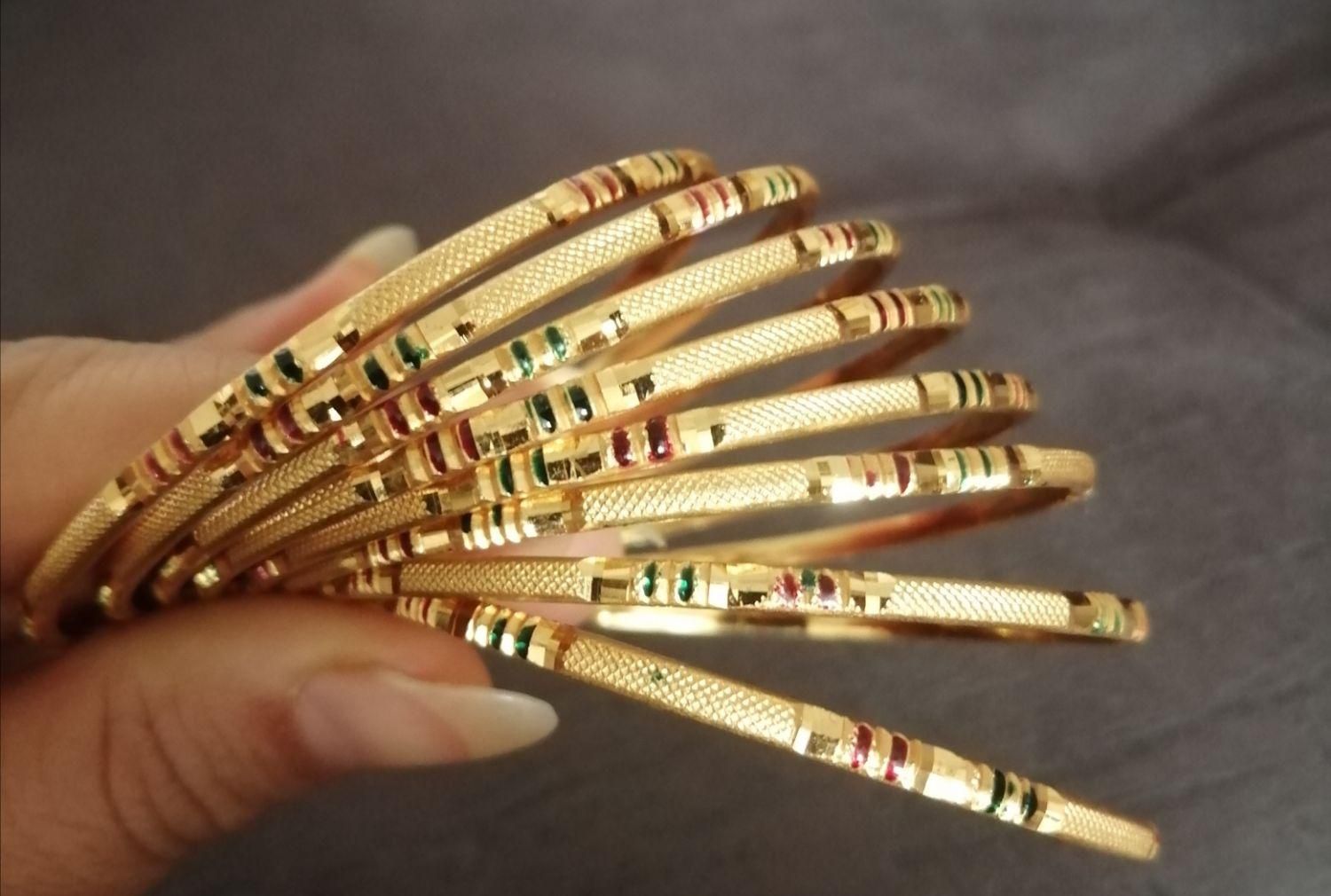 النگو اماراتی طرح طلا کاملا رنگ ثابت|بدلیجات|شیراز, احمدی جنوبی|دیوار