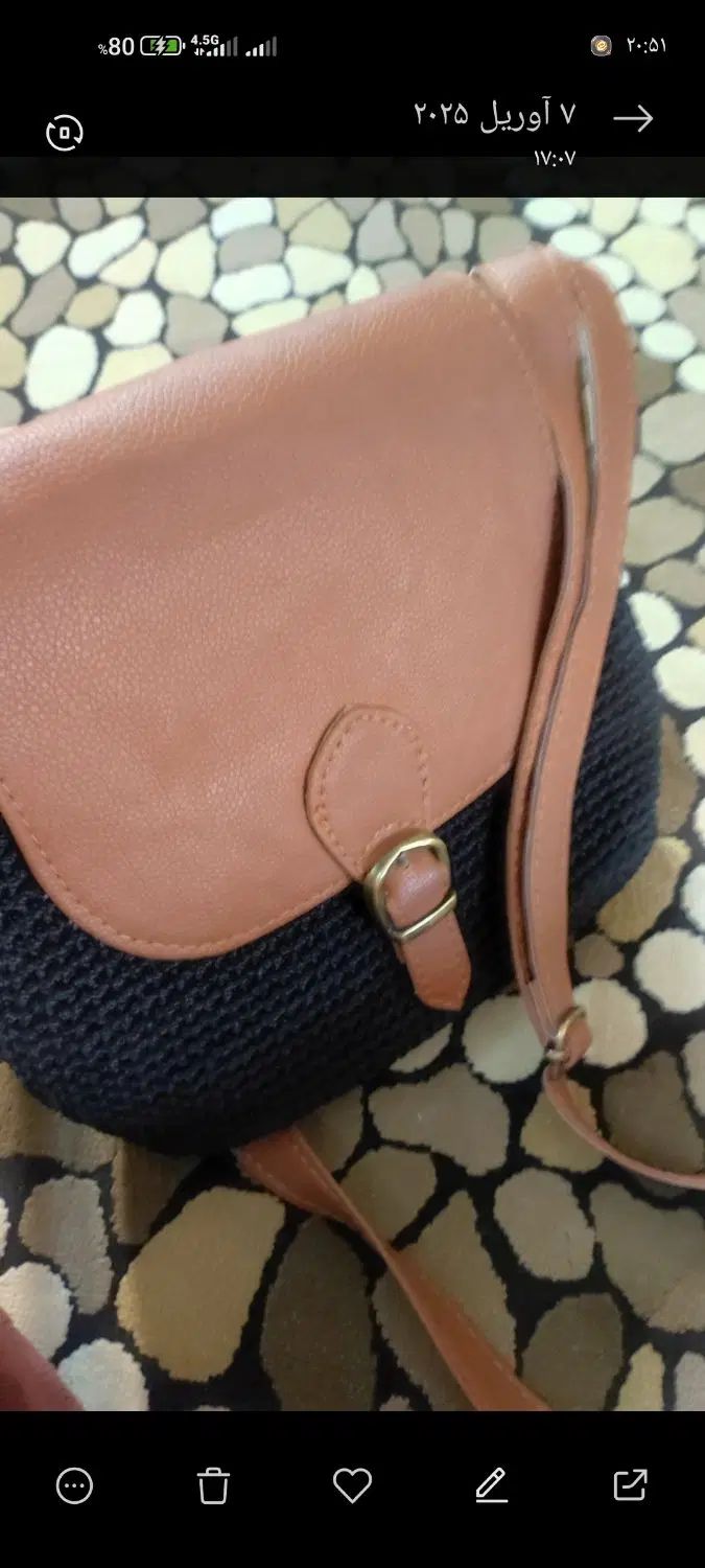 کیف دستبافت مکرومه|کیف، کفش، کمربند|شاهین‌شهر, طالقانی|دیوار