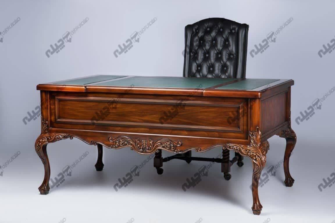 میز مدیریت شارلوت مبلمان اداری کلاسیک صندلی چوبی|دفتر کار|تهران, فاطمی|دیوار