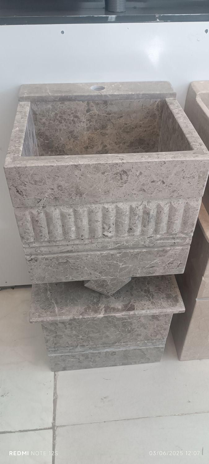 روشویی سنگی مربع ، دستشور سنگی توکار|لوازم سرویس بهداشتی|مشهد, نظام دوست|دیوار