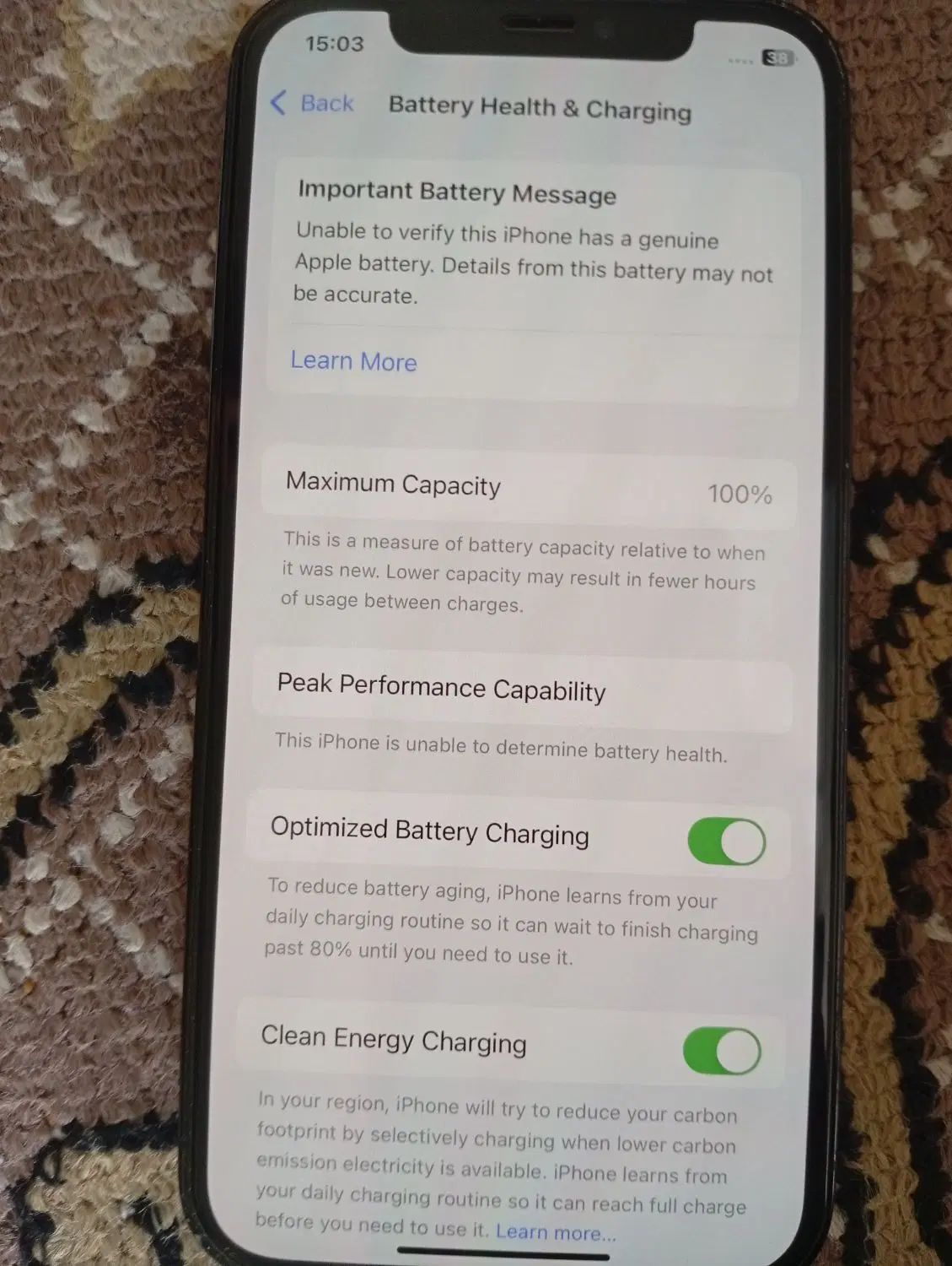اپل iPhone 12 Pro با حافظهٔ ۲۵۶ گیگابایت|موبایل|تهران, بهارستان|دیوار