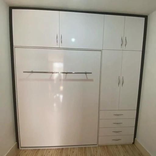 تخت تاشو رنگ گردویی(کد۱۲۰۱)|تخت و سرویس خواب|رشت, انصاری|دیوار