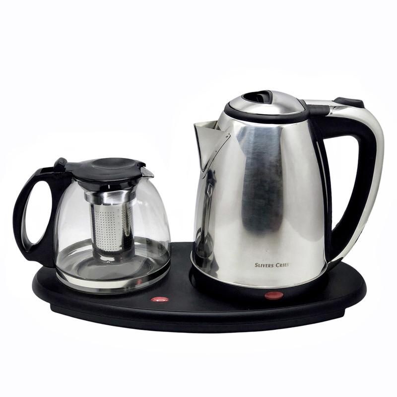 چای ساز برقی کنارهمی استیل سیلورکرست|سماور، چای‌ساز، قهوه‌ساز|رشت, کوی طالقانی|دیوار