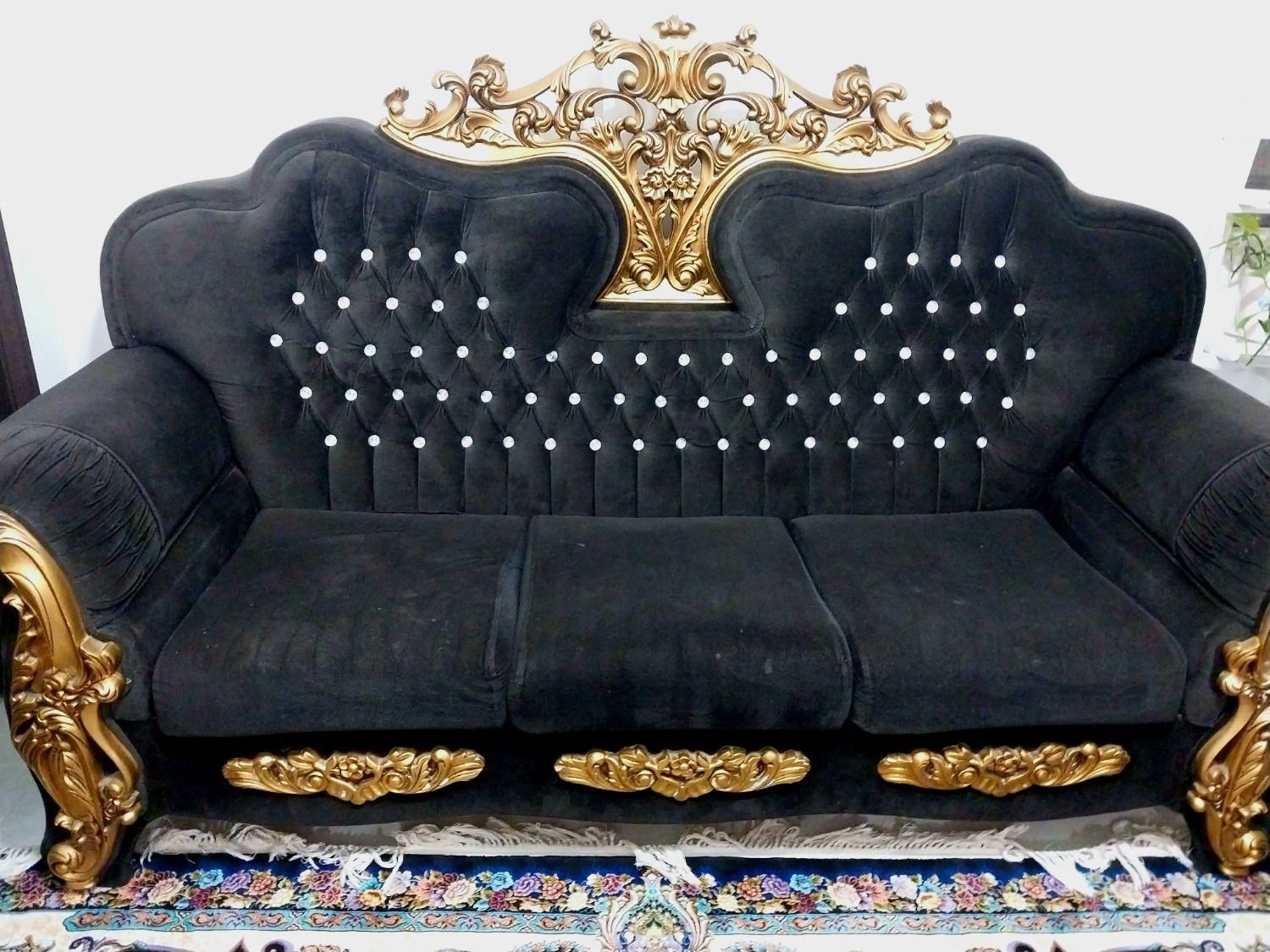 مبل 7 نفره در حد نو و  ساعت دیواری|مبلمان خانگی و میز عسلی|بندرعباس, |دیوار