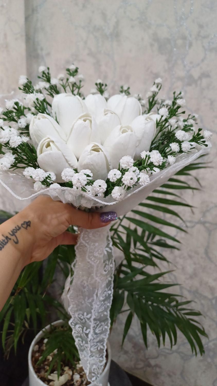 دسته گل عروس مصنوعی|گل مصنوعی|ری, دولتآباد|دیوار