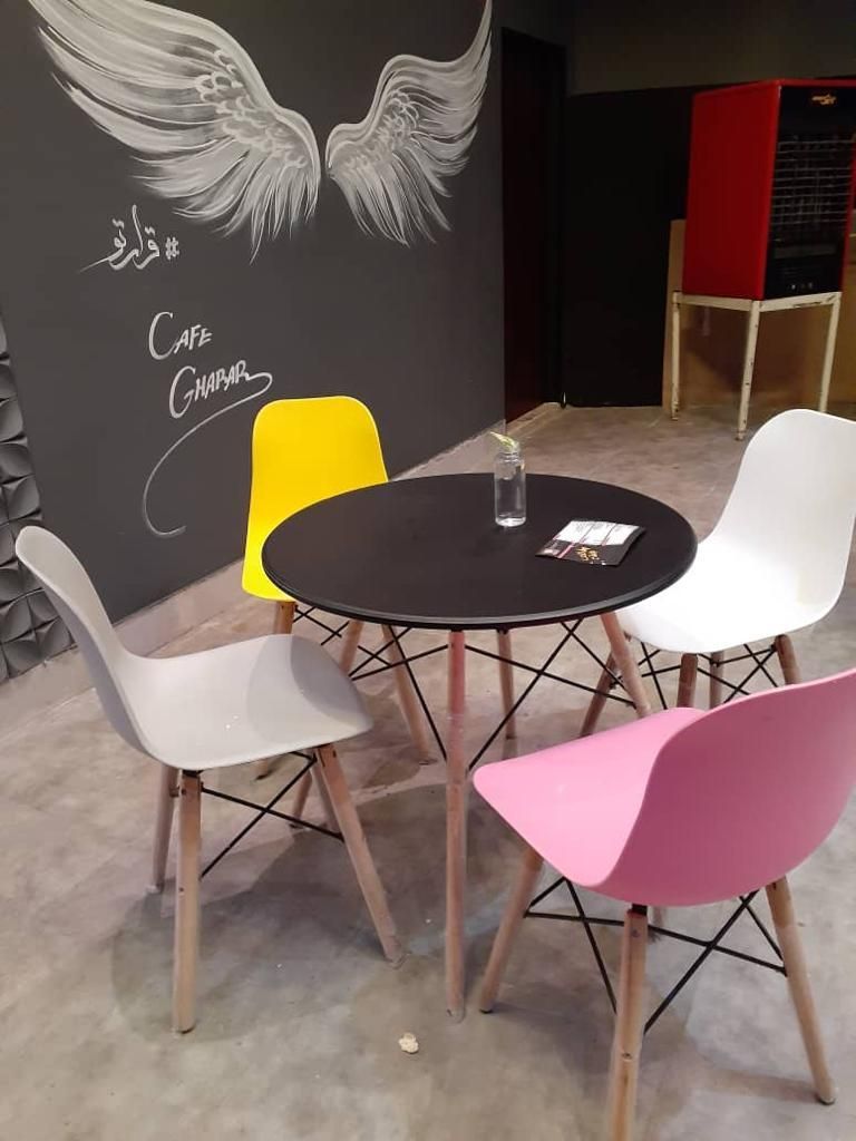 میزو صندلی گلاس پایه چوب ۵۵|میز و صندلی غذاخوری|سراوان, |دیوار