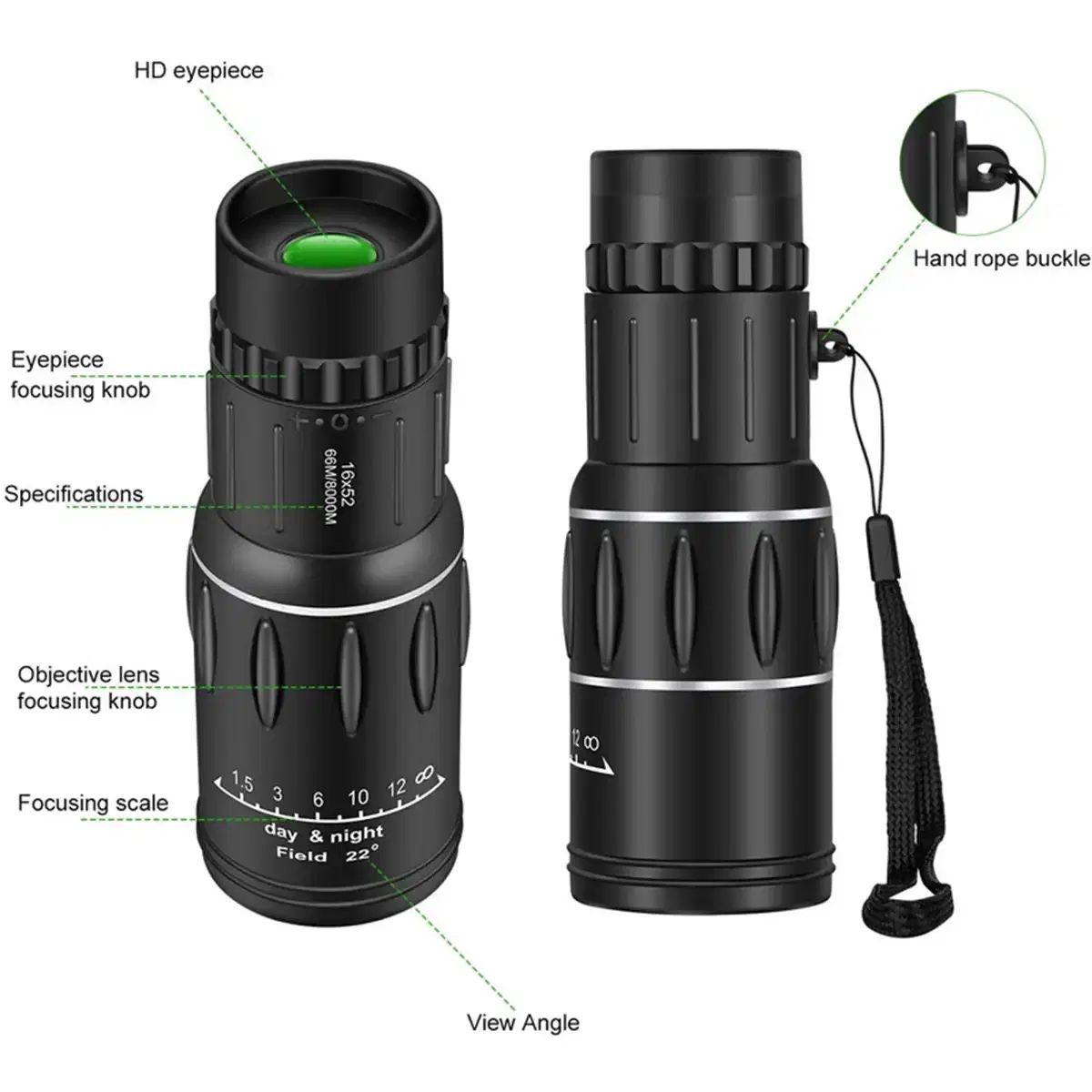 دوربین تک چشمی شکاری MONOCULAR پرداخت درب منزل|کوهنوردی و کمپینگ|اصفهان, جلفا|دیوار