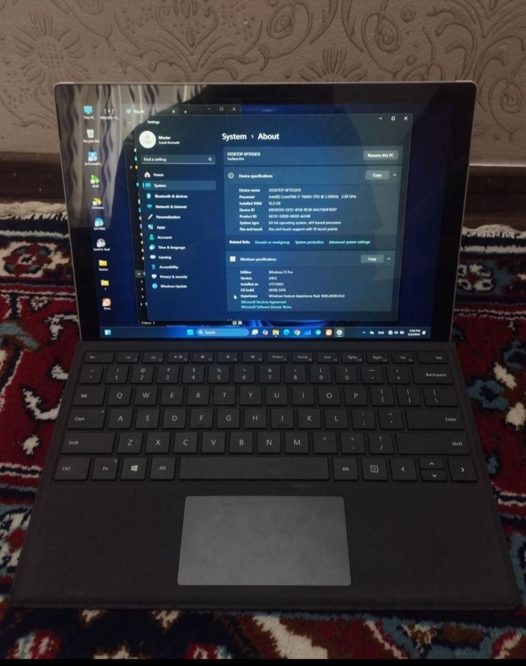 surface pro 5 یک ترابایت|رایانه همراه|اصفهان, قائمیه|دیوار