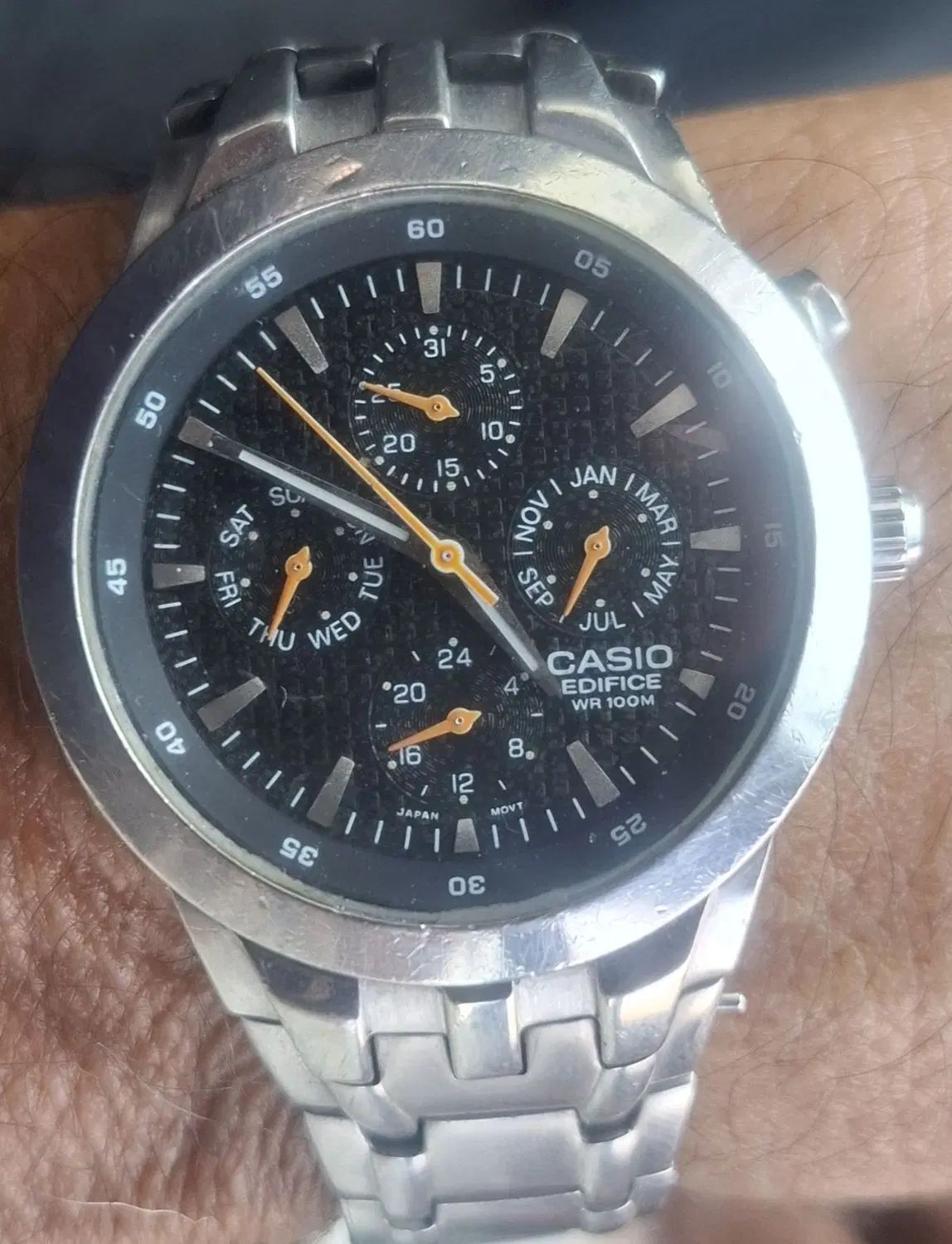ساعت edifice casio wr100m|ساعت|کرج, شهرک جهان‌نما|دیوار