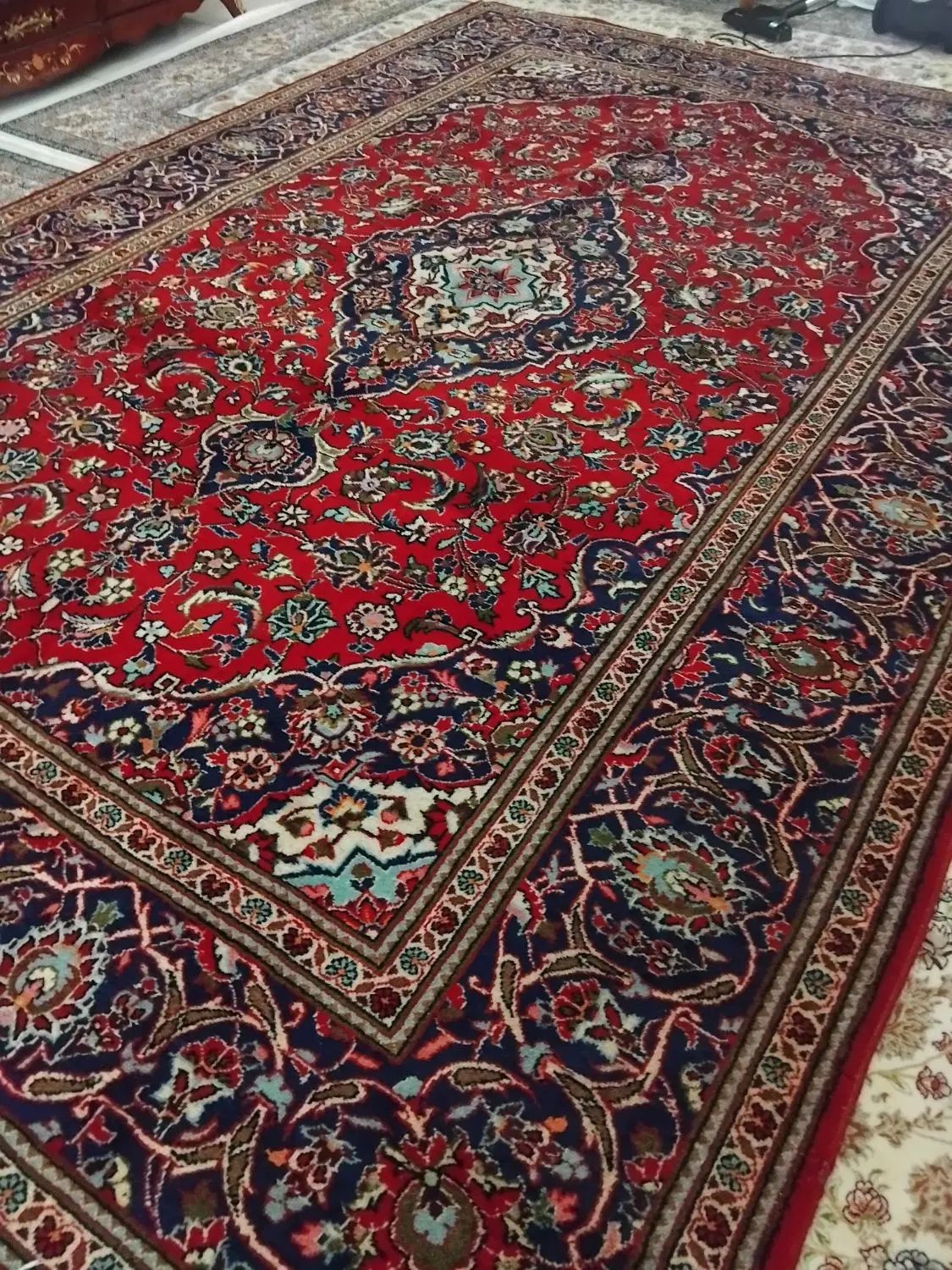 یک جفت فرش ۹متری کاشان|فرش|کرج, شهرک نهال و بذر|دیوار