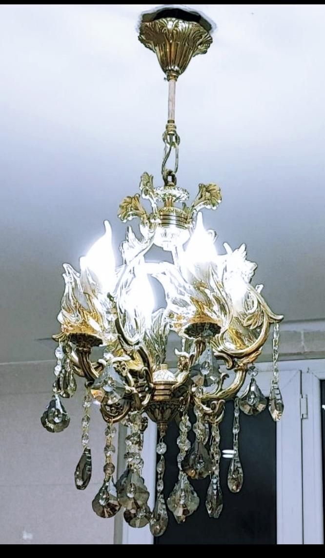 لوستر فانوسی 4 شاخه 4 شعله تولیدی رستمی|لوستر و چراغ آویز|زنجان, |دیوار