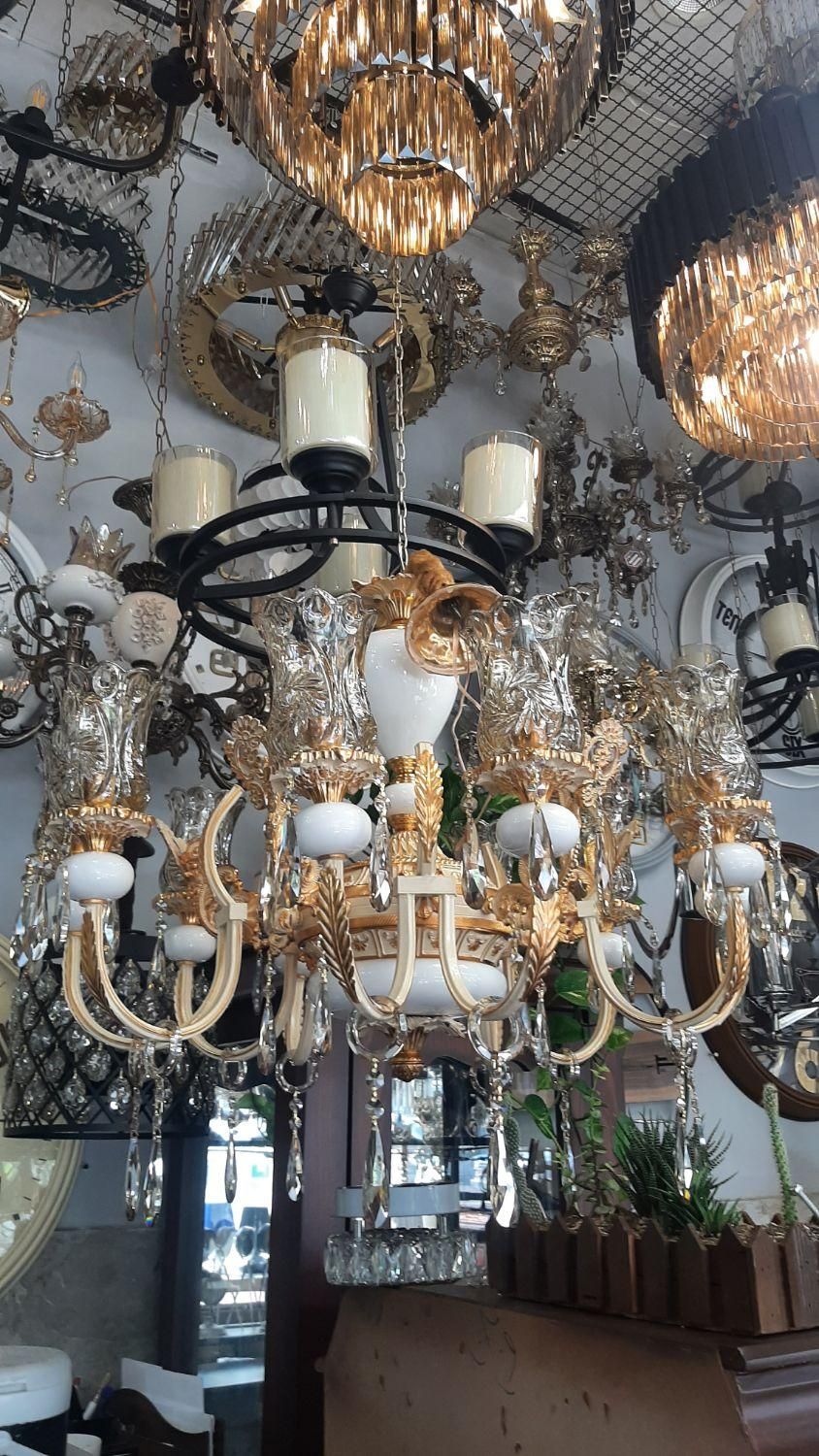 لوستر سنگی جدید|لوستر و چراغ آویز|مشهد, رضاشهر|دیوار