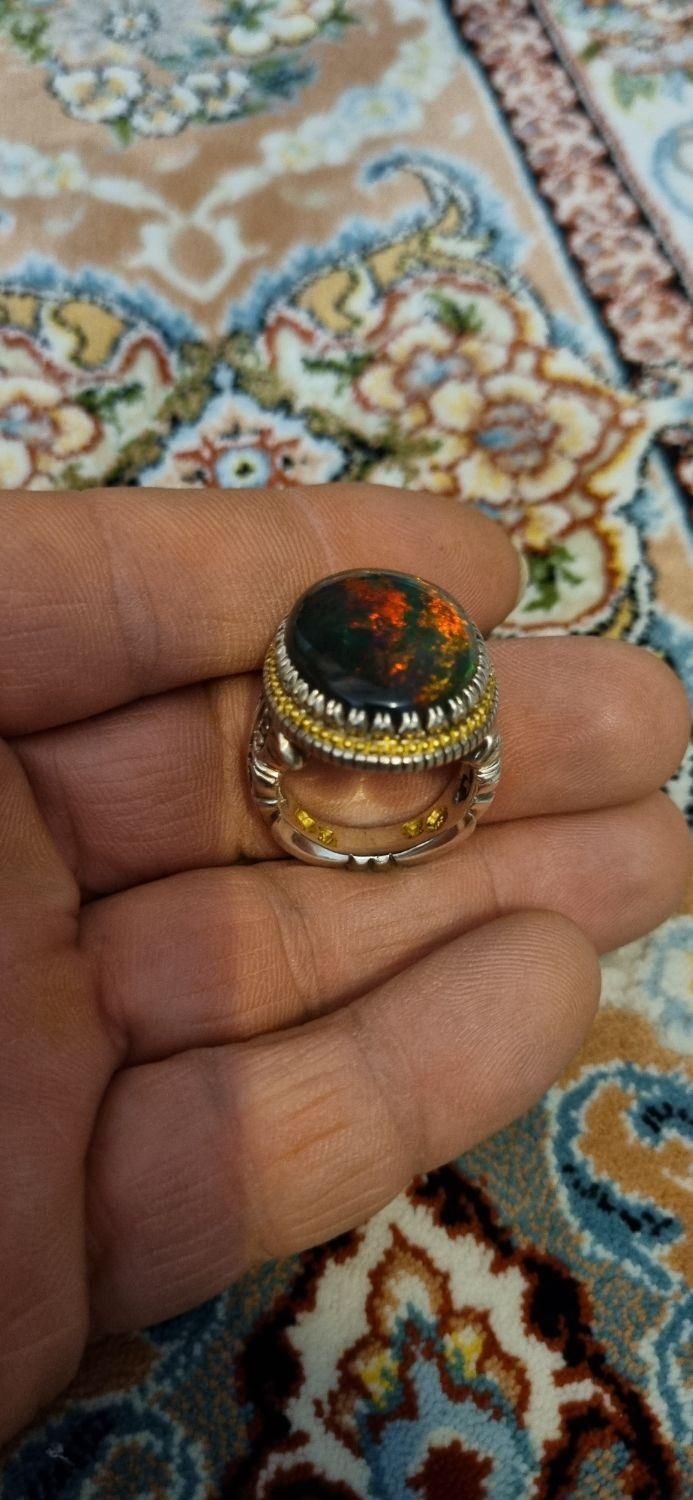 انگشتر فدیوم طلای انوار|جواهرات|ری, جوانمرد قصاب|دیوار