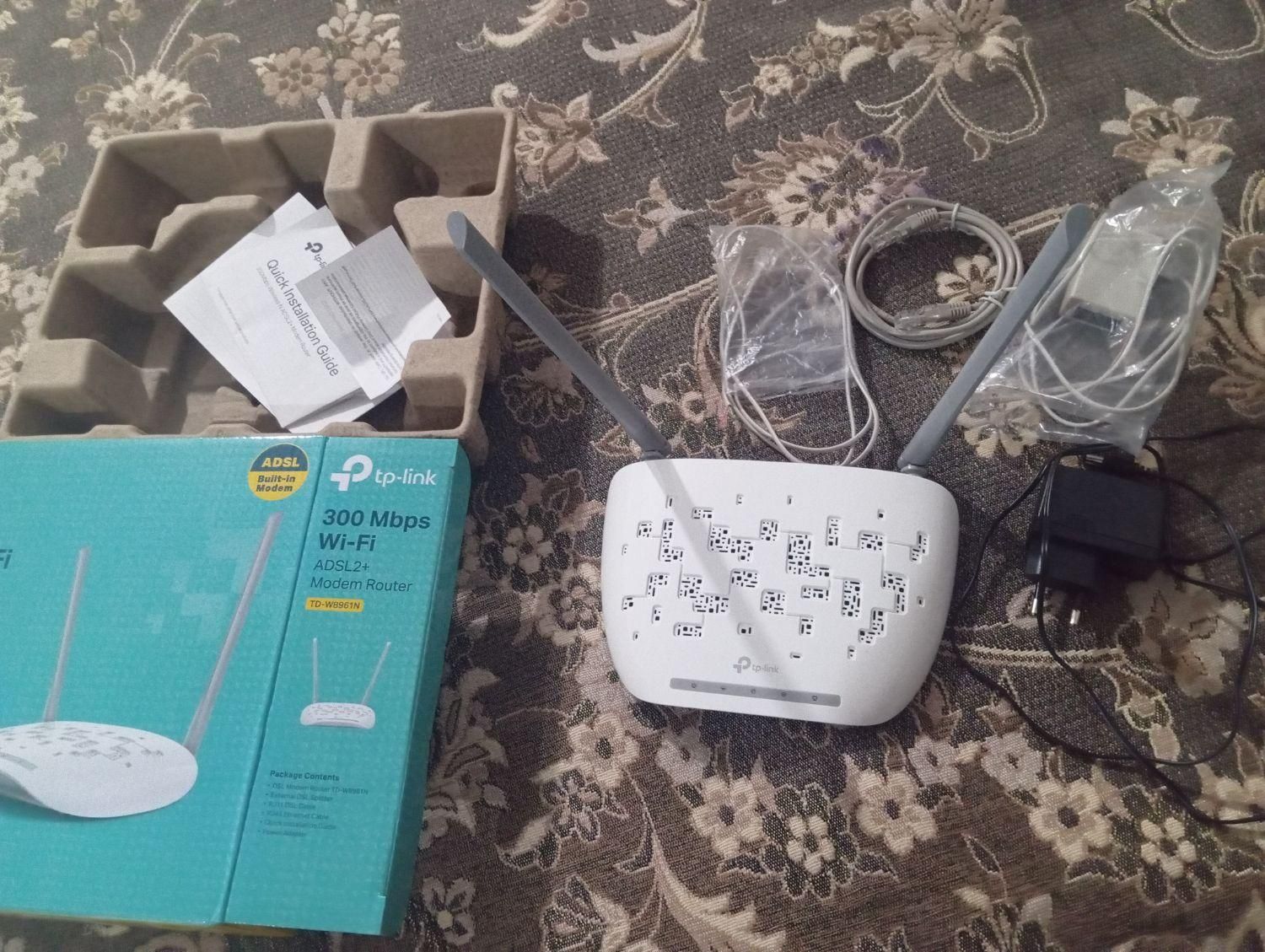 مودم دو آنتن Tp-link|مودم و تجهیزات شبکه|تاکستان, |دیوار