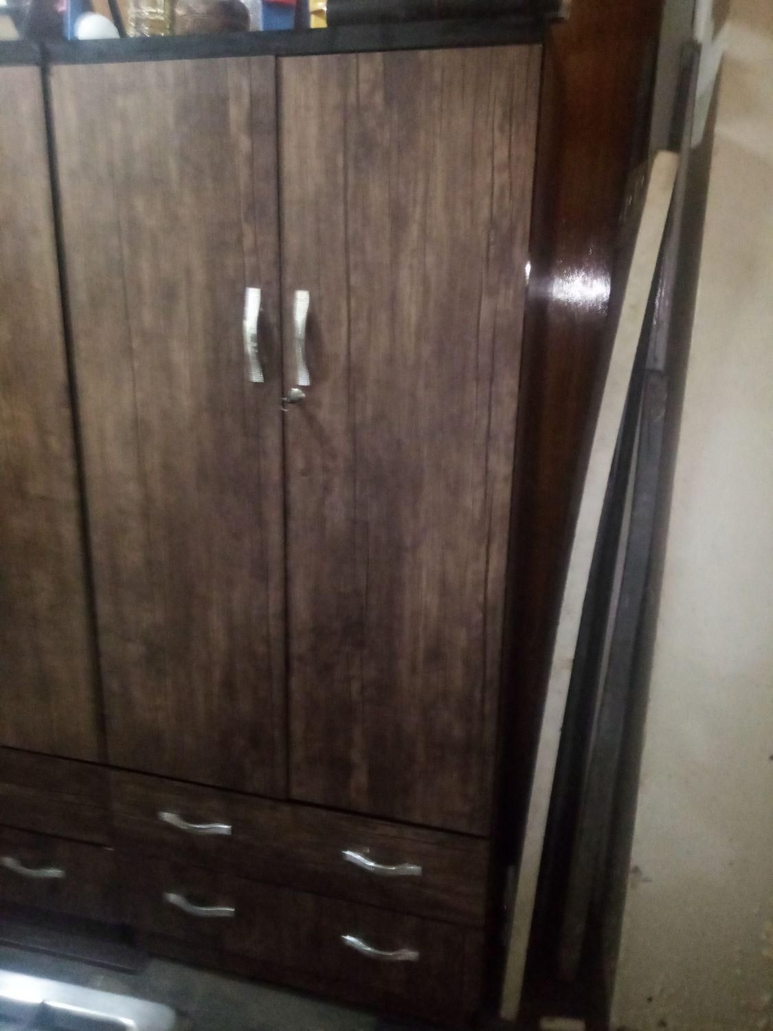 کمد لباس دو تا دراو درحد فایل آهنی پلاستیکی|جاکفشی، کمد، دراور|کرج, برغان|دیوار
