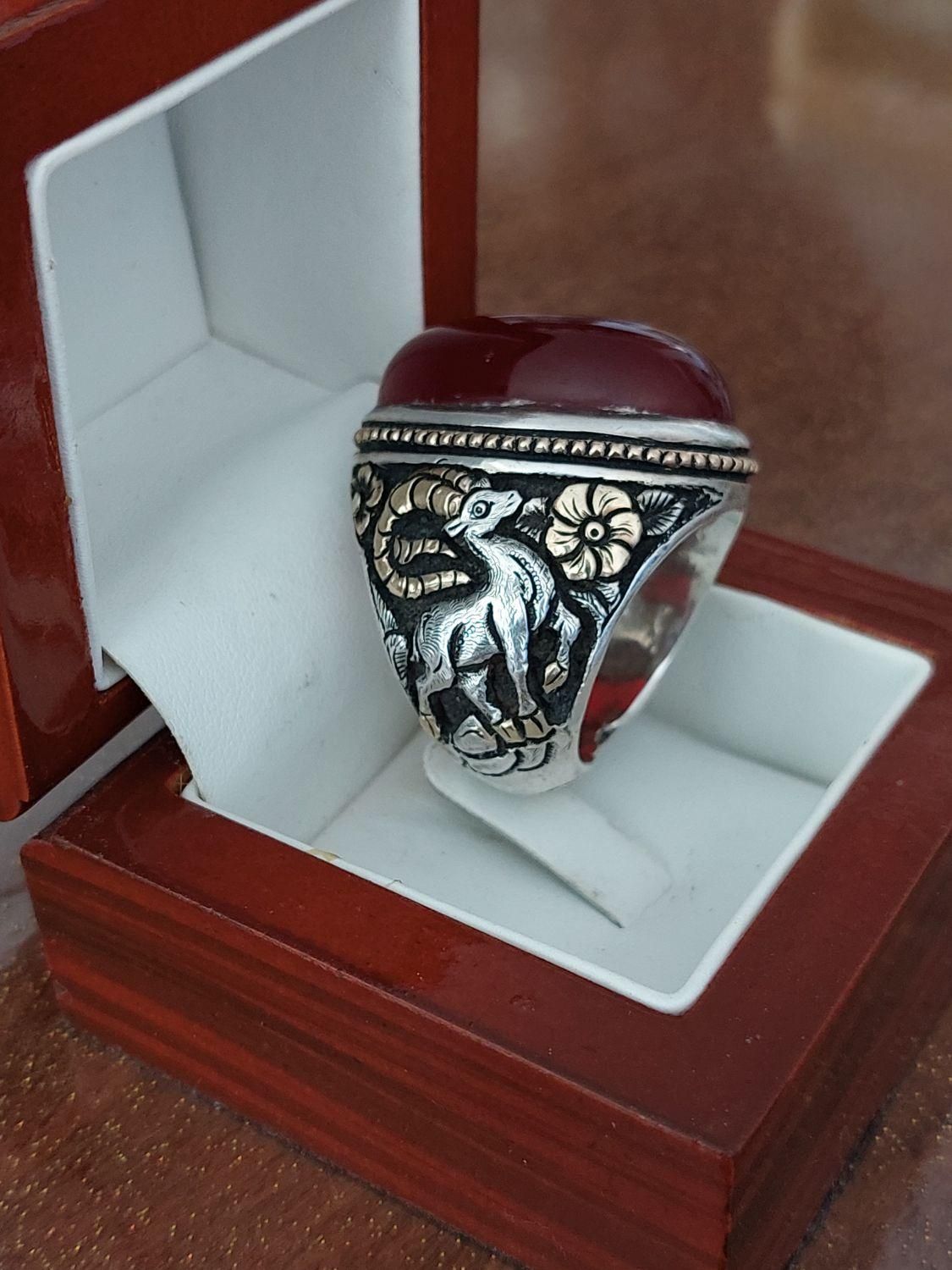 انگشتر کلکسیونی طلا ونقره طرح گوزن وآهو|بدلیجات|شیراز, تاچارا|دیوار