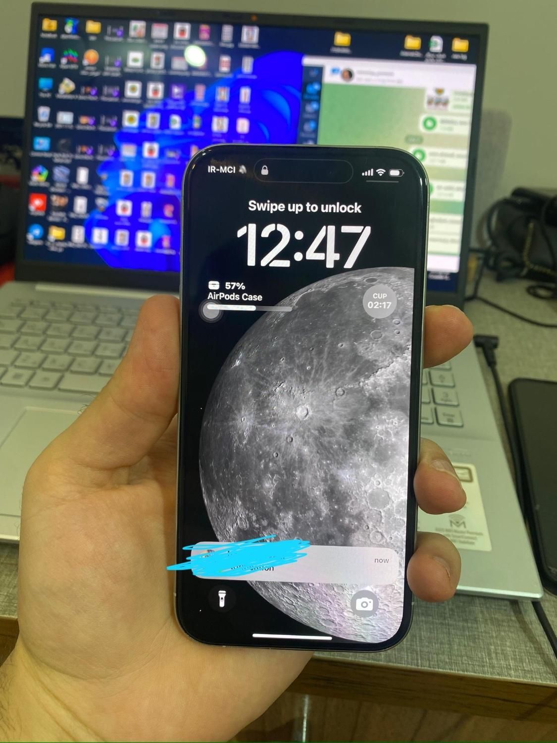 iphone 15pro white titanium zaa آیفن ۱۵ پرو سفید|موبایل|تهران, سنائی|دیوار