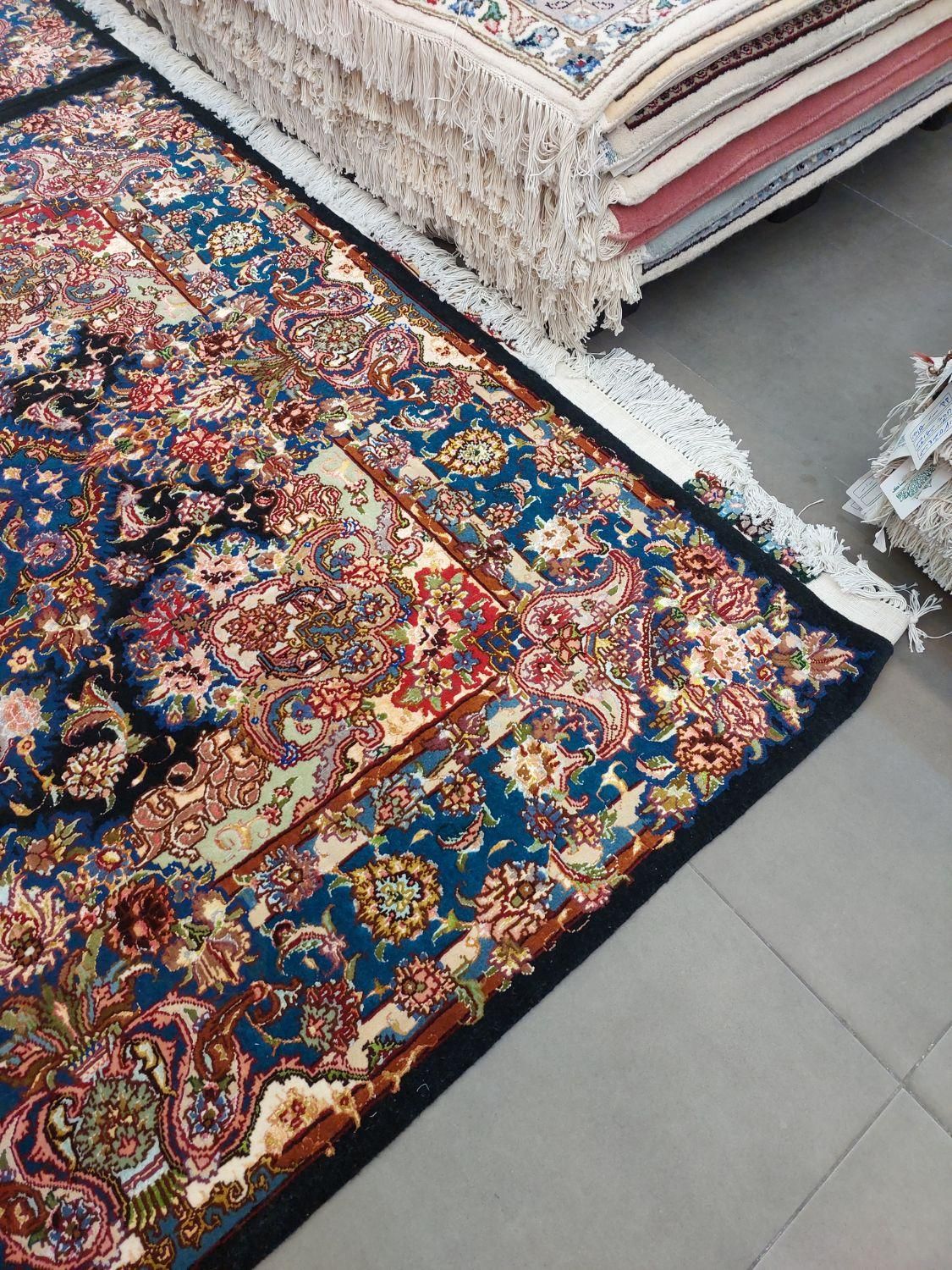 فرش دستباف(بساک) سالاری تبریز مملو از ابریشم|فرش|مشکیندشت, |دیوار