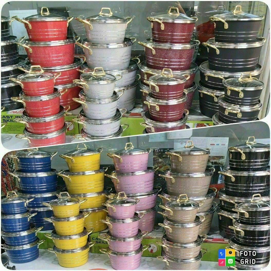 قابلمه ماهیتابه چدن گرانیت|ظروف پخت‌وپز|شیراز, شهرک نیروی انتظامی|دیوار
