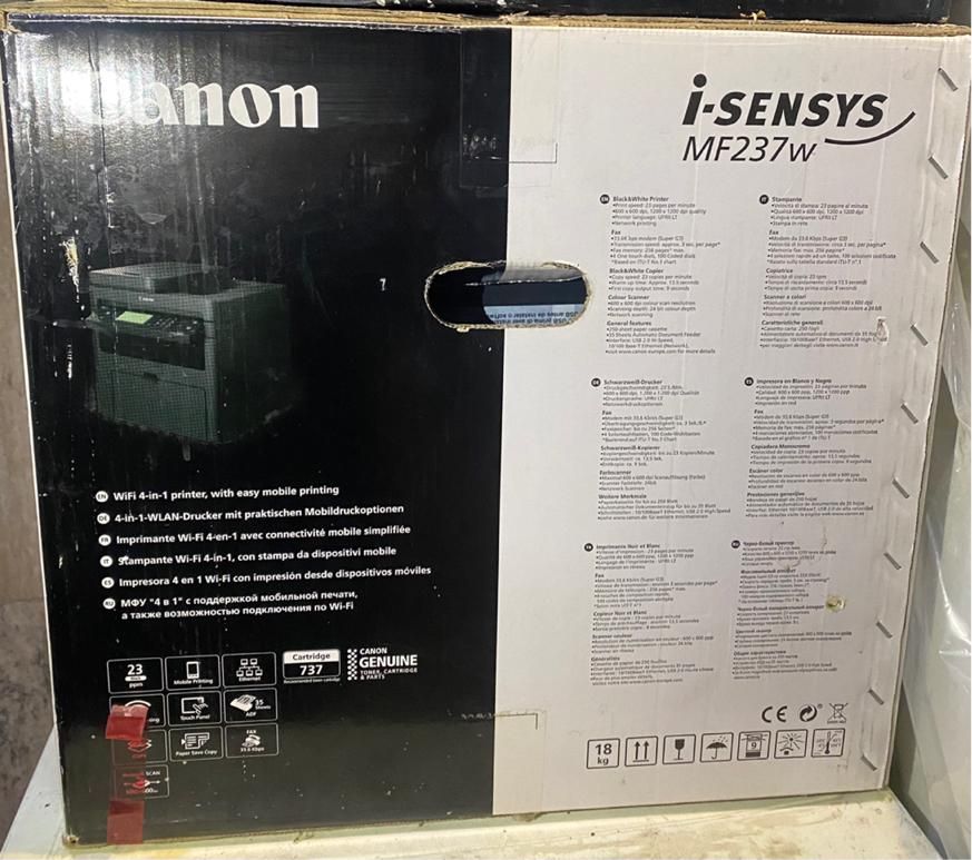 پرینتر Canon mf237 چهارکاره|پرینتر، اسکنر، کپی، فکس|تهران, پاسداران|دیوار
