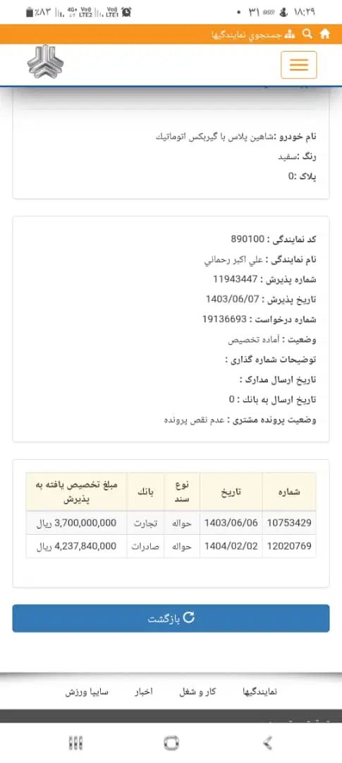 شاهین پلاس (پیش فروش)|خودرو سواری و وانت|تهران, هاشم‌آباد|دیوار