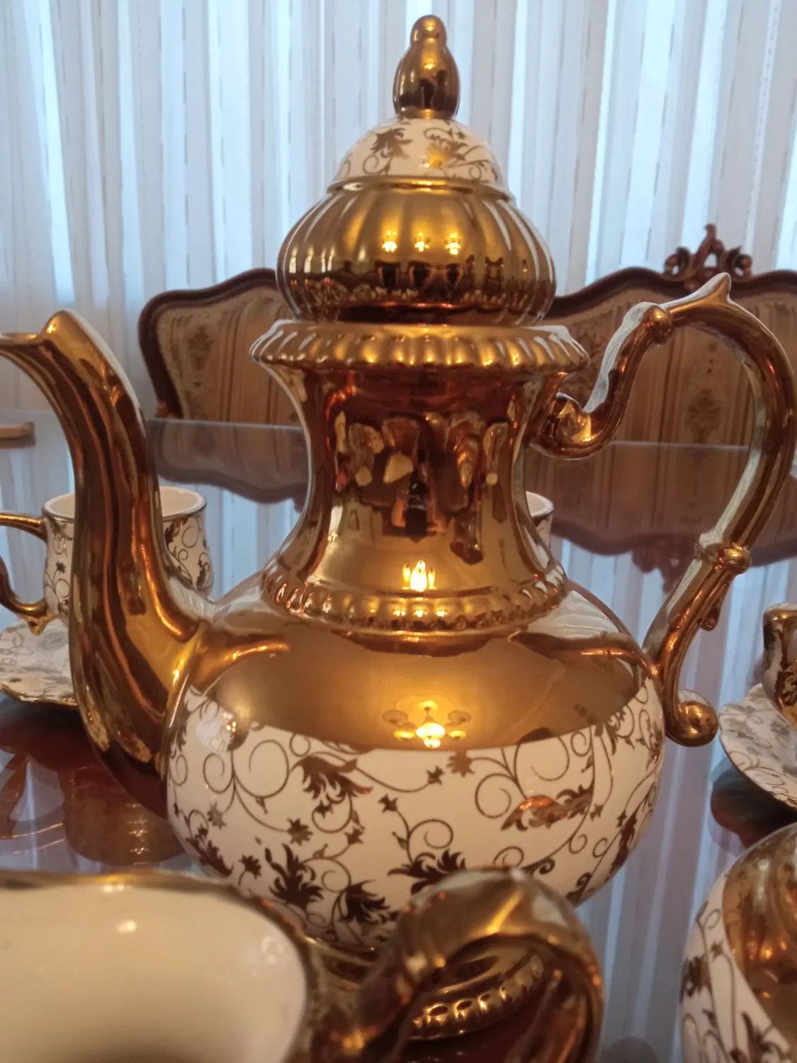 ظروف چینی قلم آبی و دکوری و سرویس چایخوری|صنایع دستی و سایر لوازم تزئینی|تهران, جنت‌آباد مرکزی|دیوار