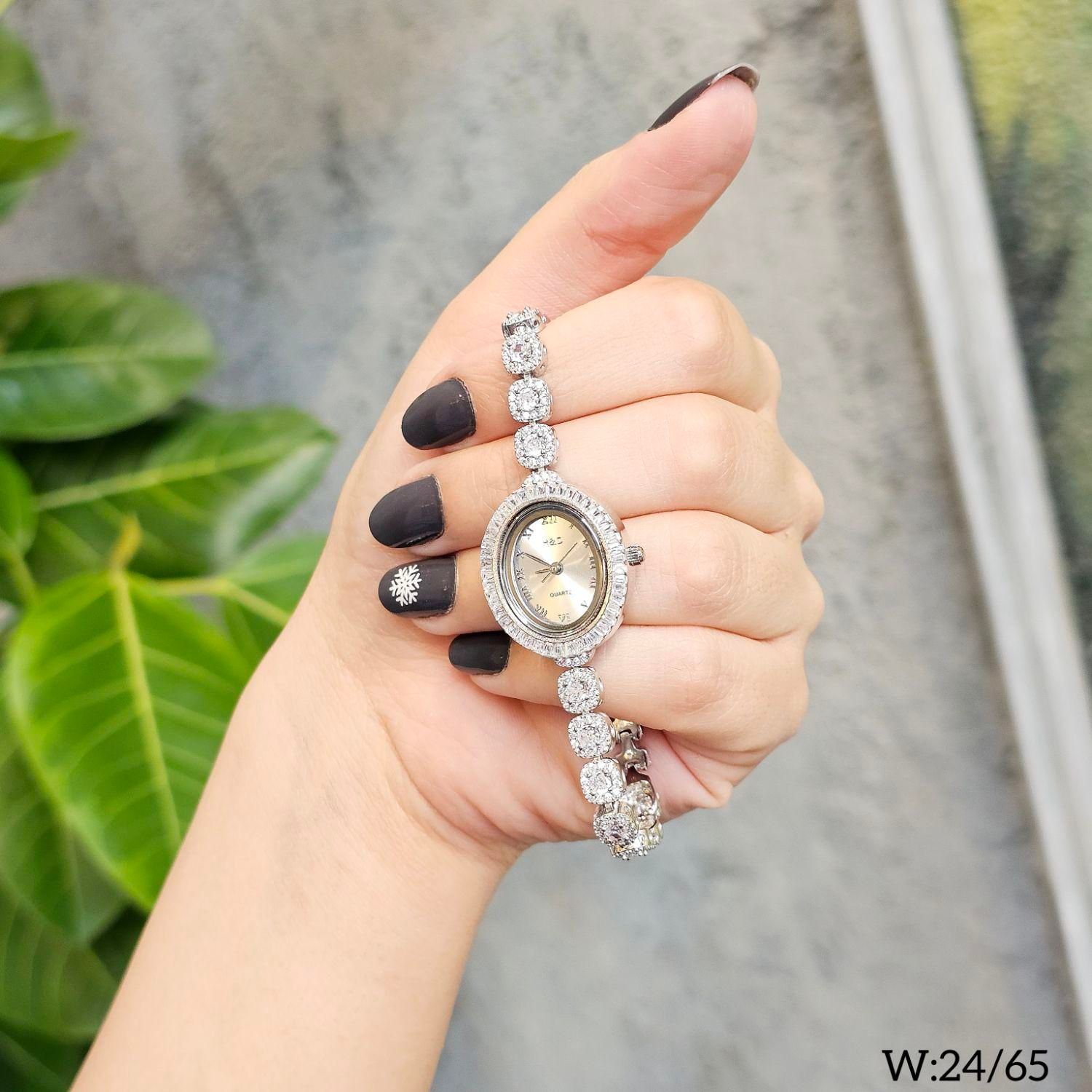 ساعت نقره کارت گارانتی جواهراتی عیار 925کد31/218|بدلیجات|تبریز, |دیوار