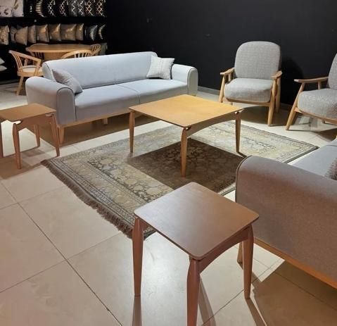 مبل تدی ۸ نفره چوب روس|مبلمان خانگی و میز عسلی|رباط‌کریم, |دیوار