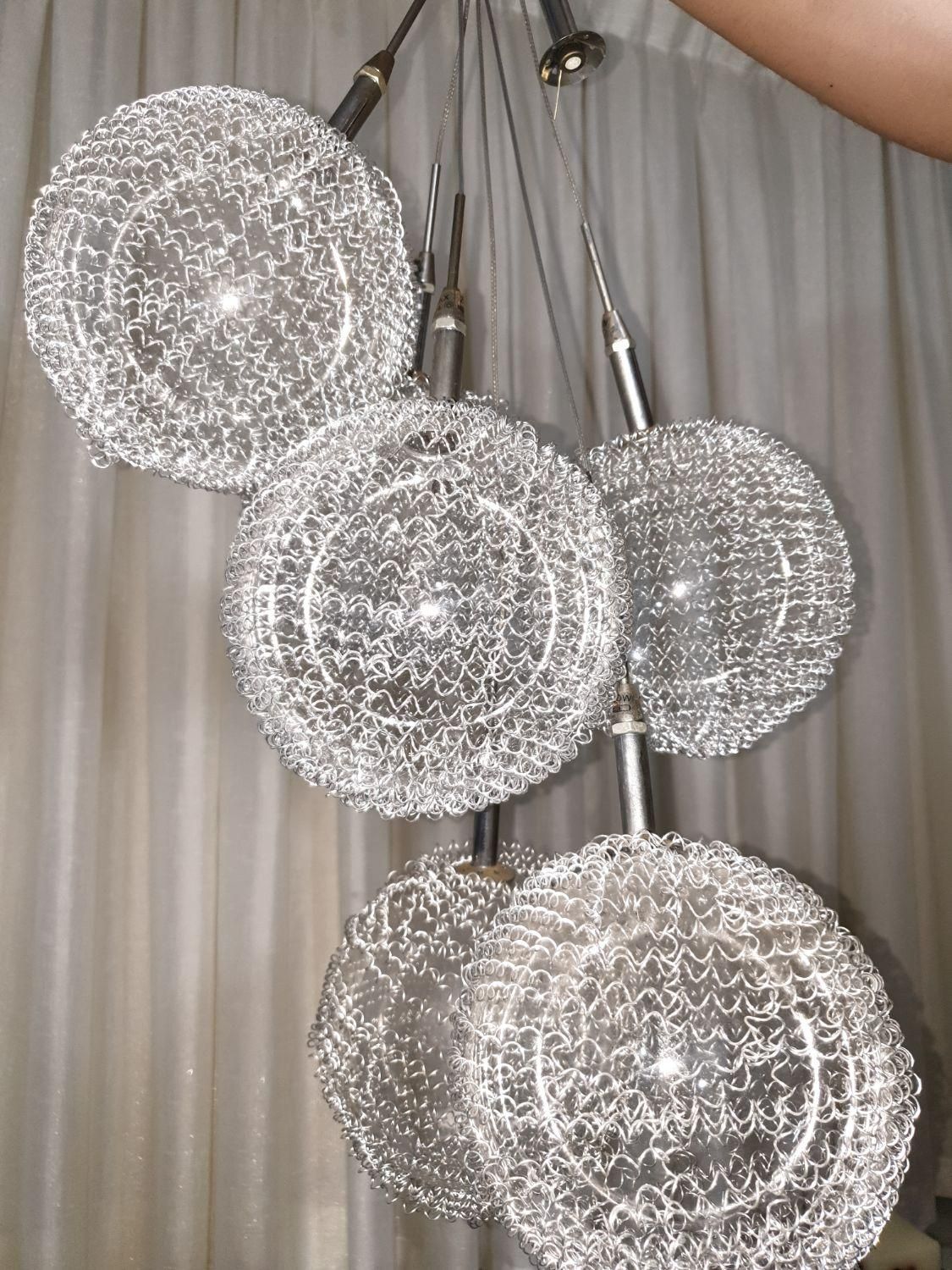 یک عدد لوستر استیل خارجی کاملا نو مناسب جهیزیه|لوستر و چراغ آویز|اراک, |دیوار