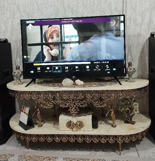 ست برنز بوفه ساعت میز تلوزیون|بوفه، ویترین، کنسول|کرج, آق تپه|دیوار