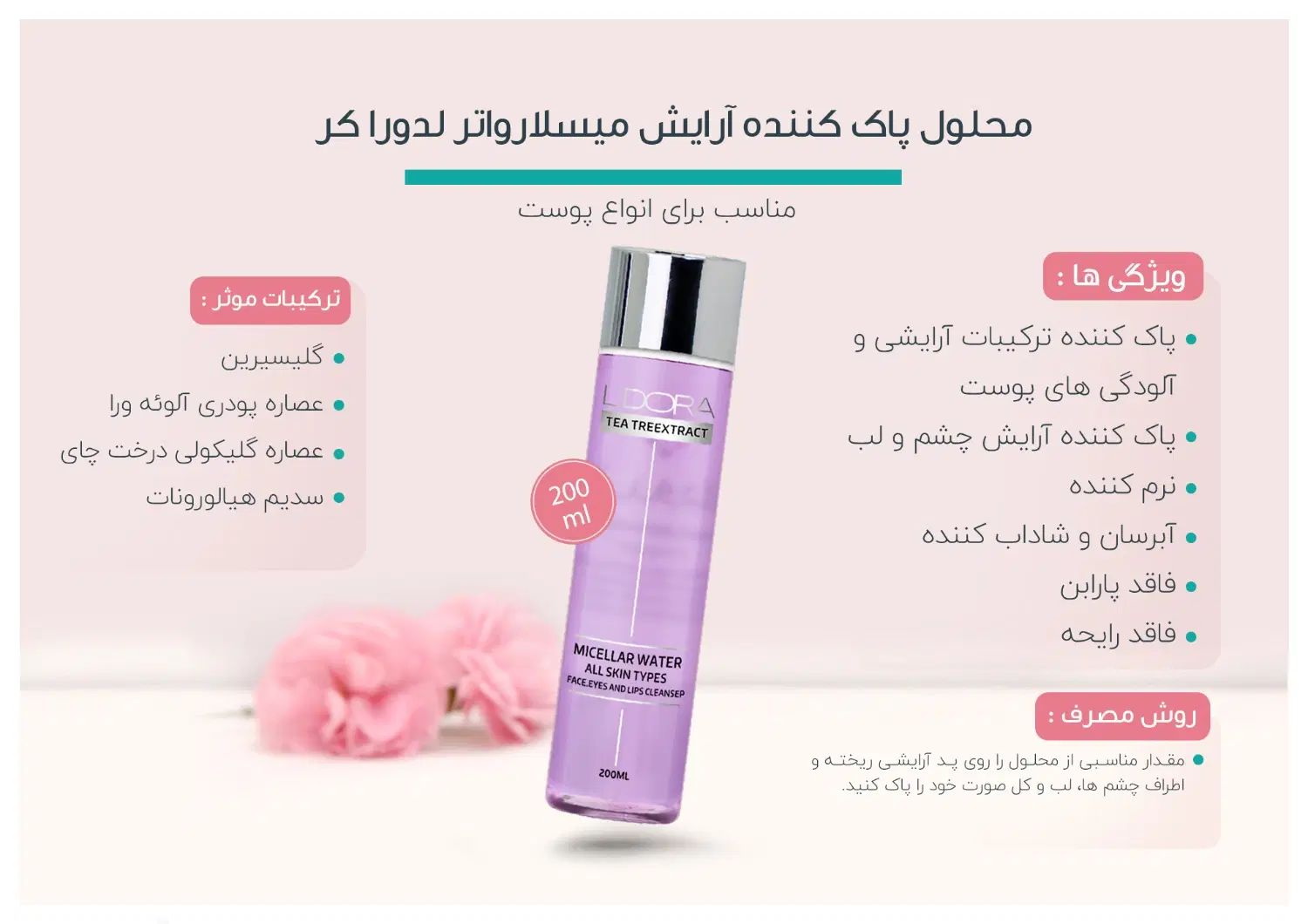 محصولات لدورا|آرایشی، بهداشتی، درمانی|رشت, شهرک قدس|دیوار
