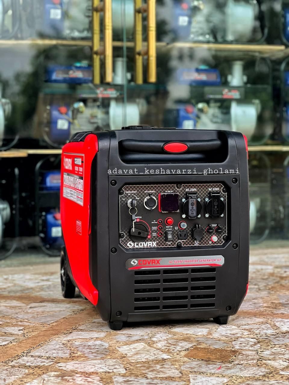 ژانراتور بنزینی کواکس سایلنت ۷۵۰۰ موتور علفزن برق|ابزارآلات|کرمان, |دیوار